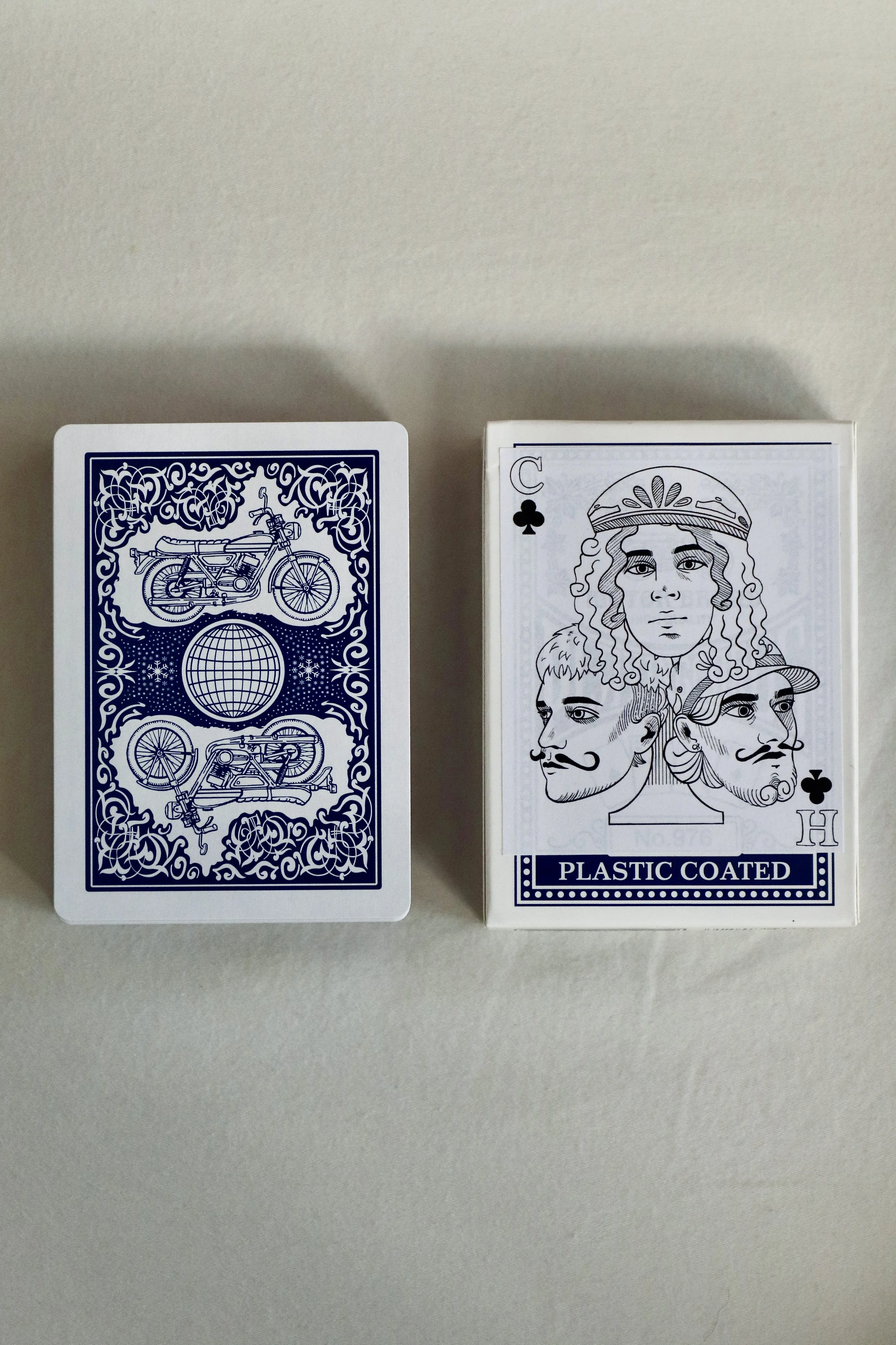 Playing Cards - 'You Should Hang Around' Album Design (Blue)