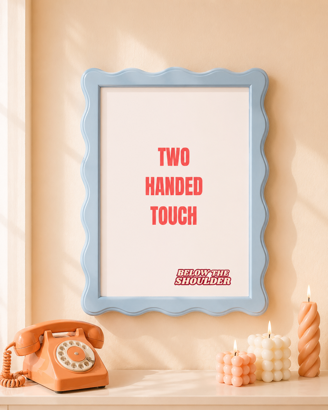 Two Handed Touch Poster