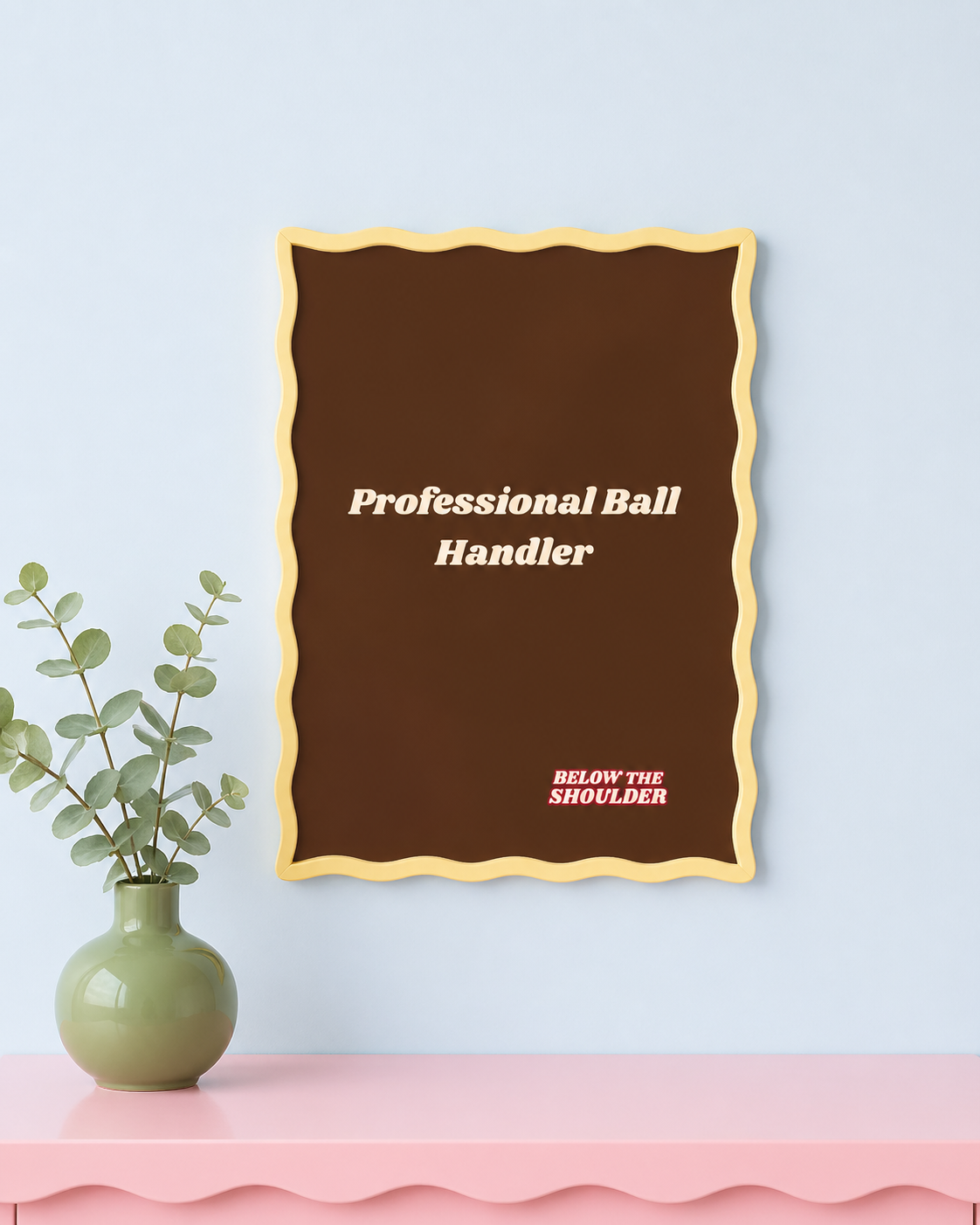 Professional Ball Handler Brown Poster