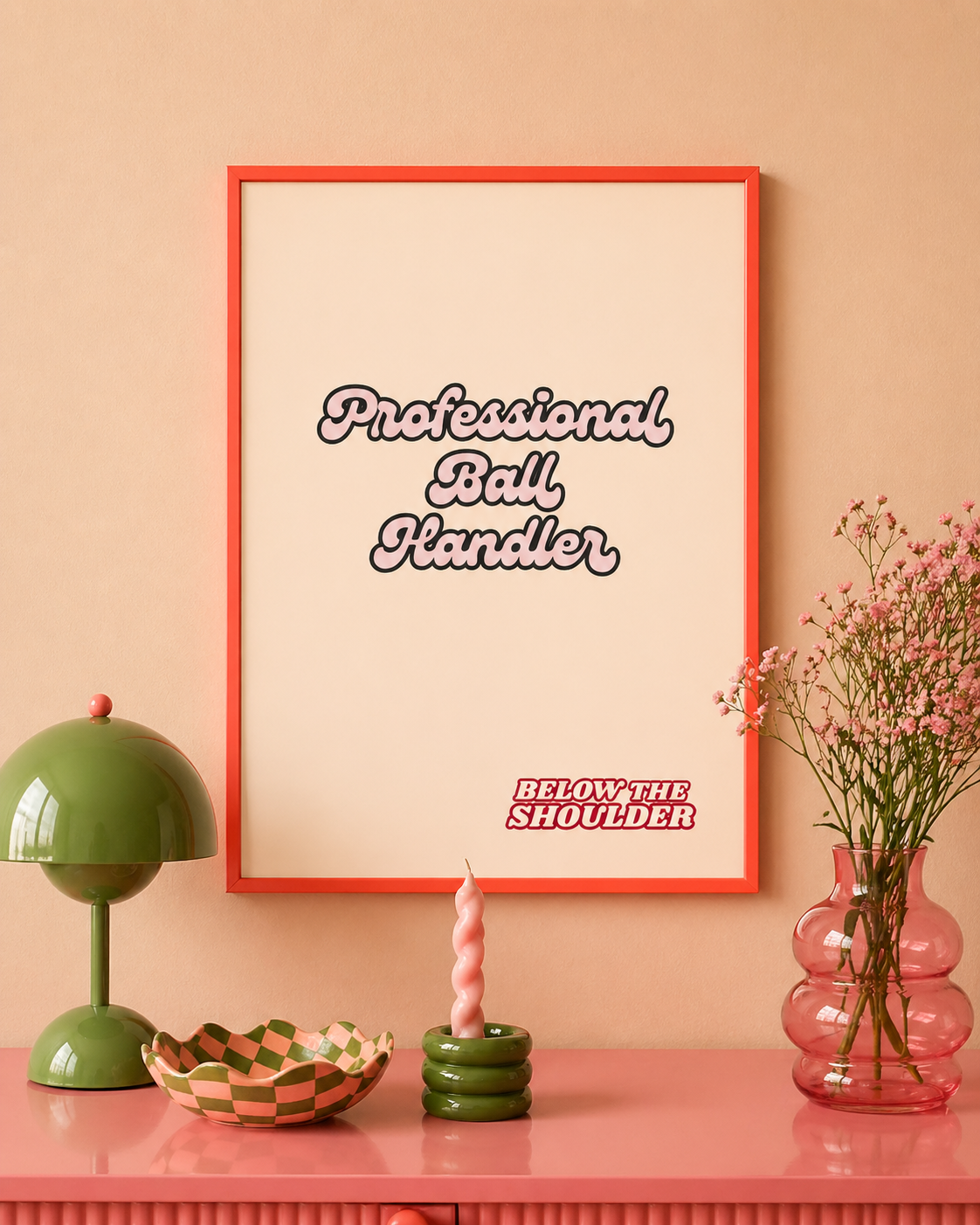 Professional Ball Handler Cream Poster