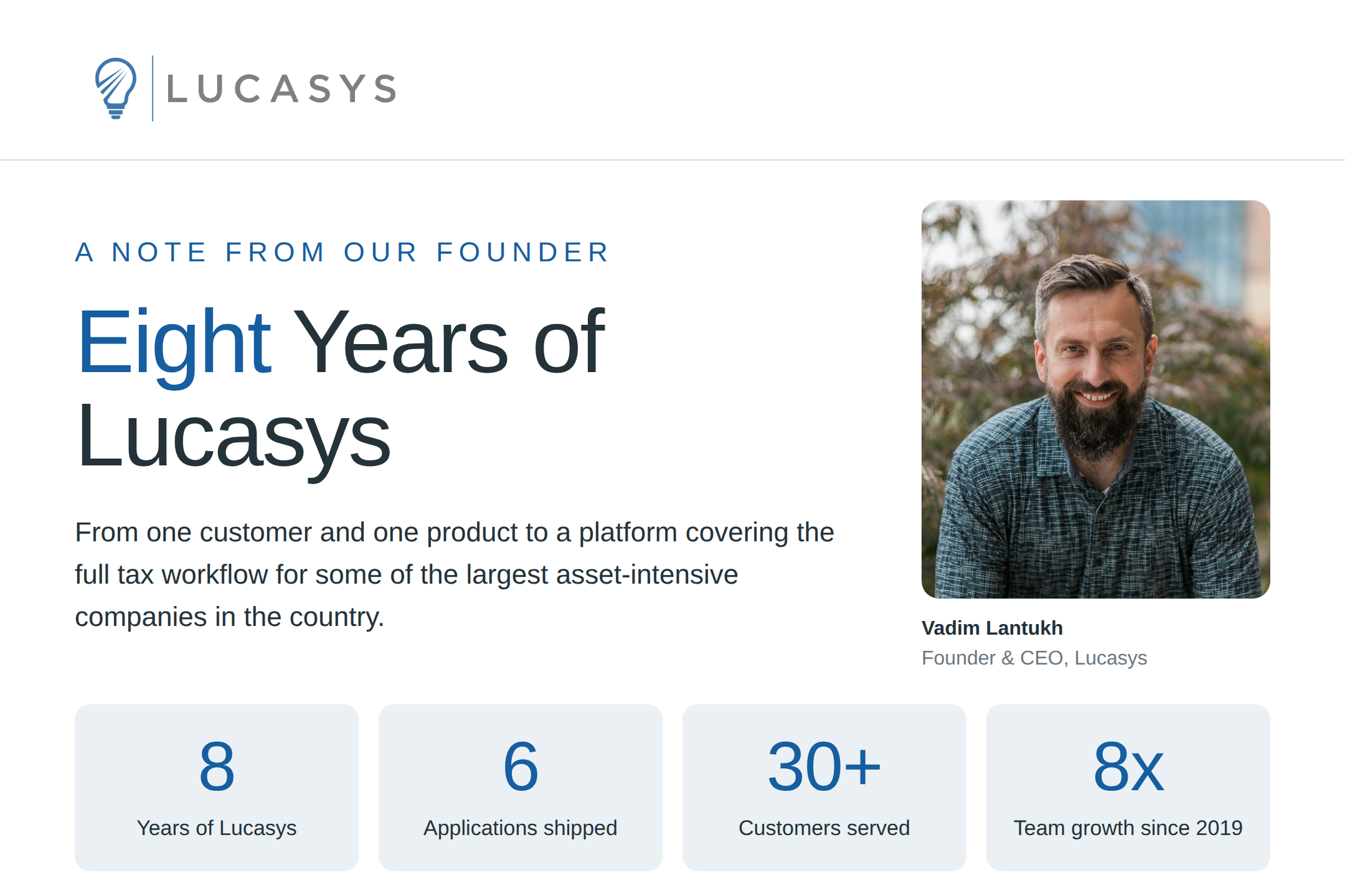 Eight Years of Lucasys