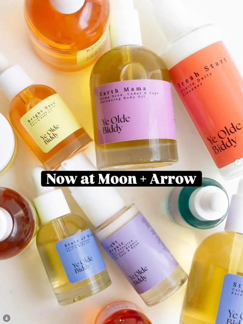 So proud to be @shopmoonandarrow amongst the many talented and inspiring makers.

If you&rsquo;re in Philly, don&rsquo;t just scroll this &mdash; go see in person

#phillyshopping #shopindependant #botanicalskincare #sensitiveskincare #yeoldebiddy