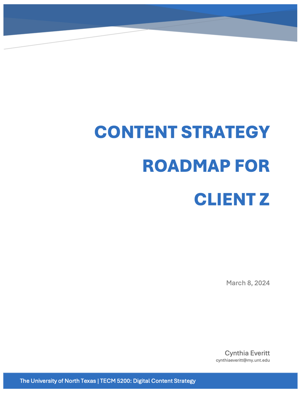 content strategy roadmap