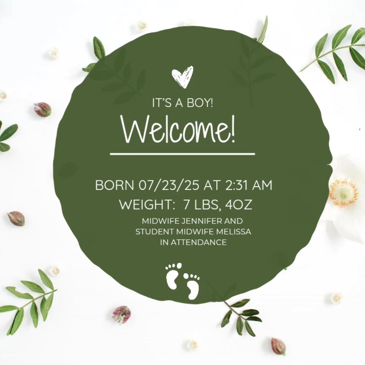 Nothing is sweeter than bringing new life into the world! This was such a peaceful and serene birth once baby finally decided it was time! I love being able to serve repeat clients and watch their families grow.