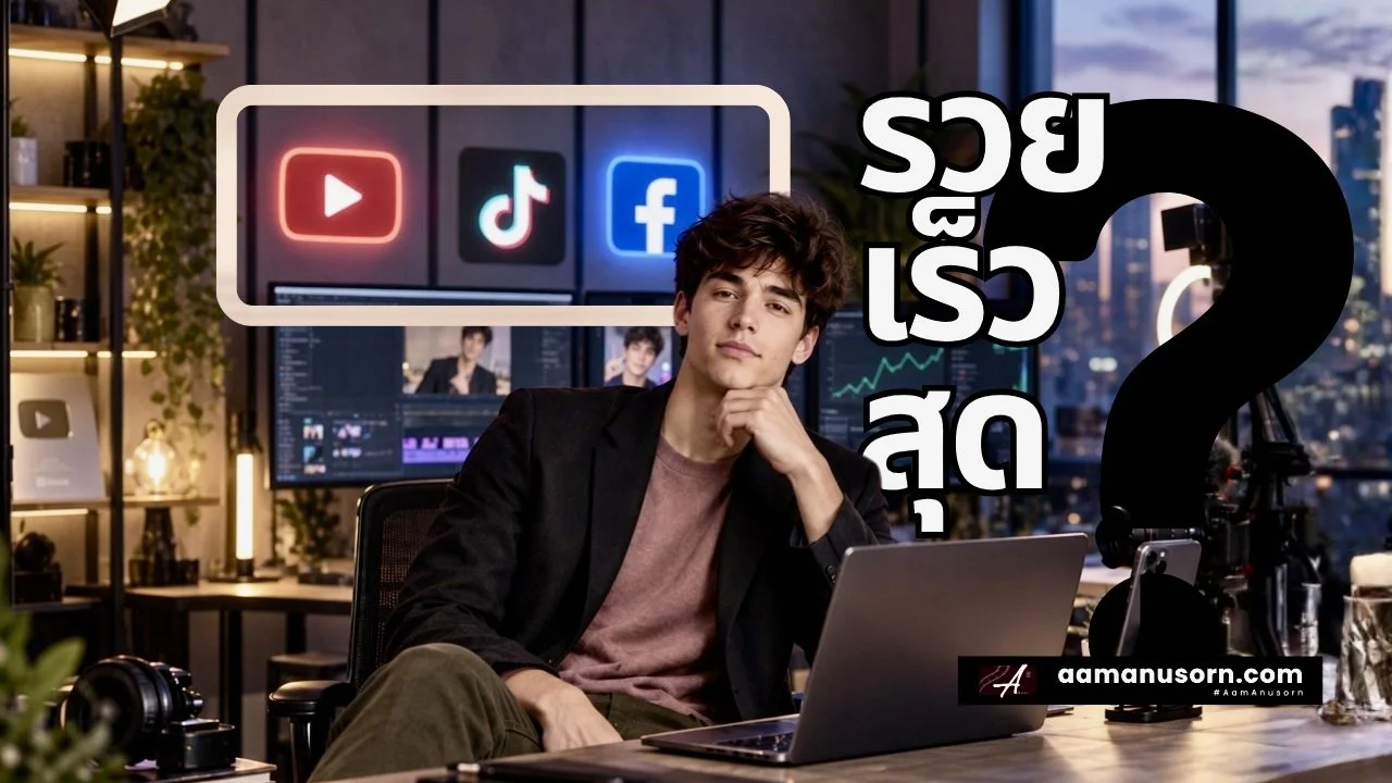 YouTube vs TikTok vs Facebook: แพลตฟอร์มไหนหาเงินดีที่สุดในปี 2026