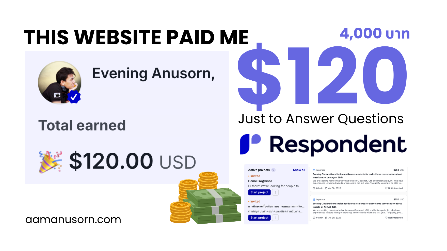 This Website Paid Me $120 Just to Answer Questions in 90 minutes!