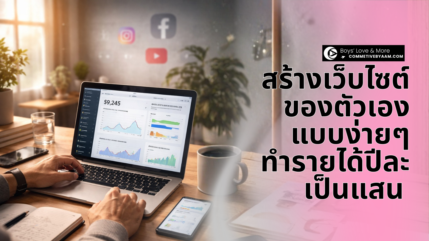 สร้างเว็บไซต์ของตัวเองแบบง่ายๆ ทำรายหลักแสน 2026&nbsp;หลุดพ้นจากกับดักโซเชียลซะที