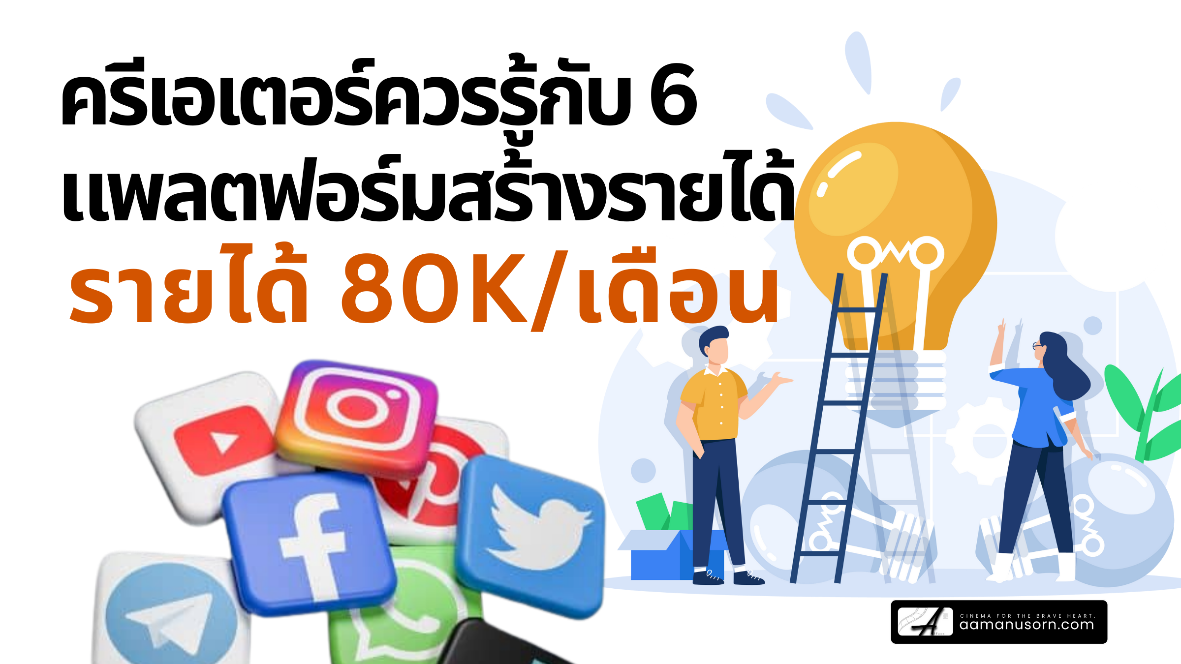 เปรียบเทียบ Social Media 2026: ครีเอเตอร์ควรรู้ 6 แพลตฟอร์มยอดฮิต รายได้จะได้เท่าไหร่? ไปที่ไหนดี?