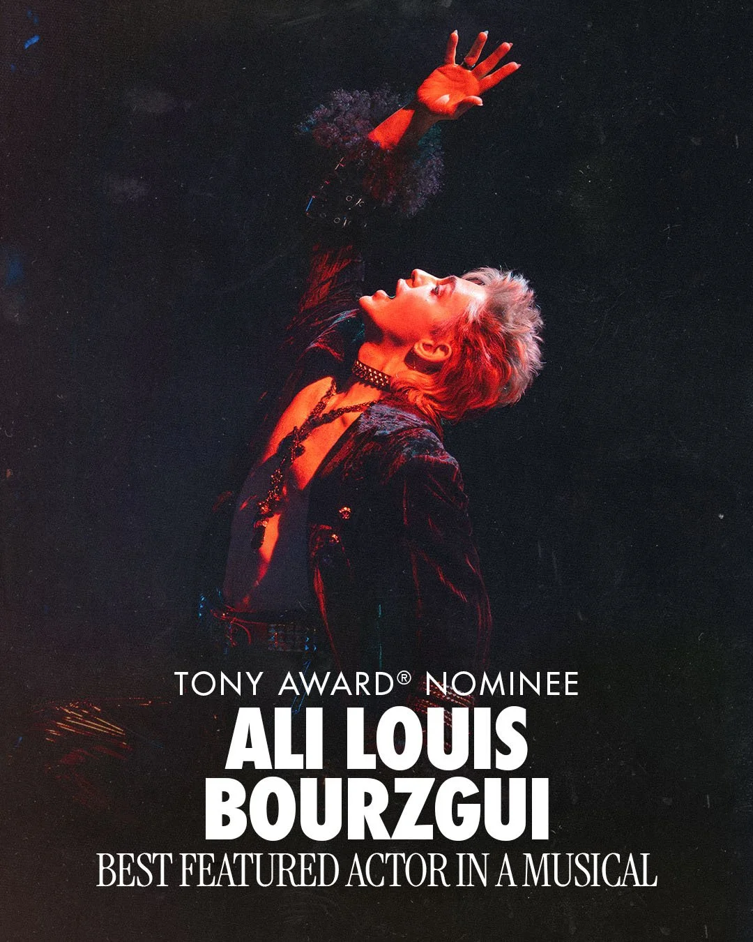 Let me hear you scream for first-time Tony Award nominee Ali Louis Bourzgui!