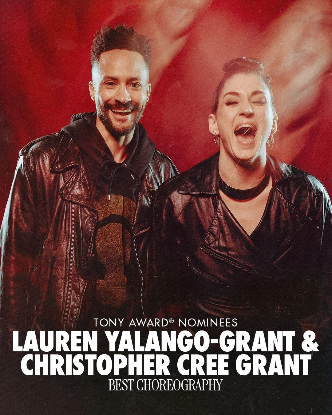 A little commotion for this Tony-nominated power couple.