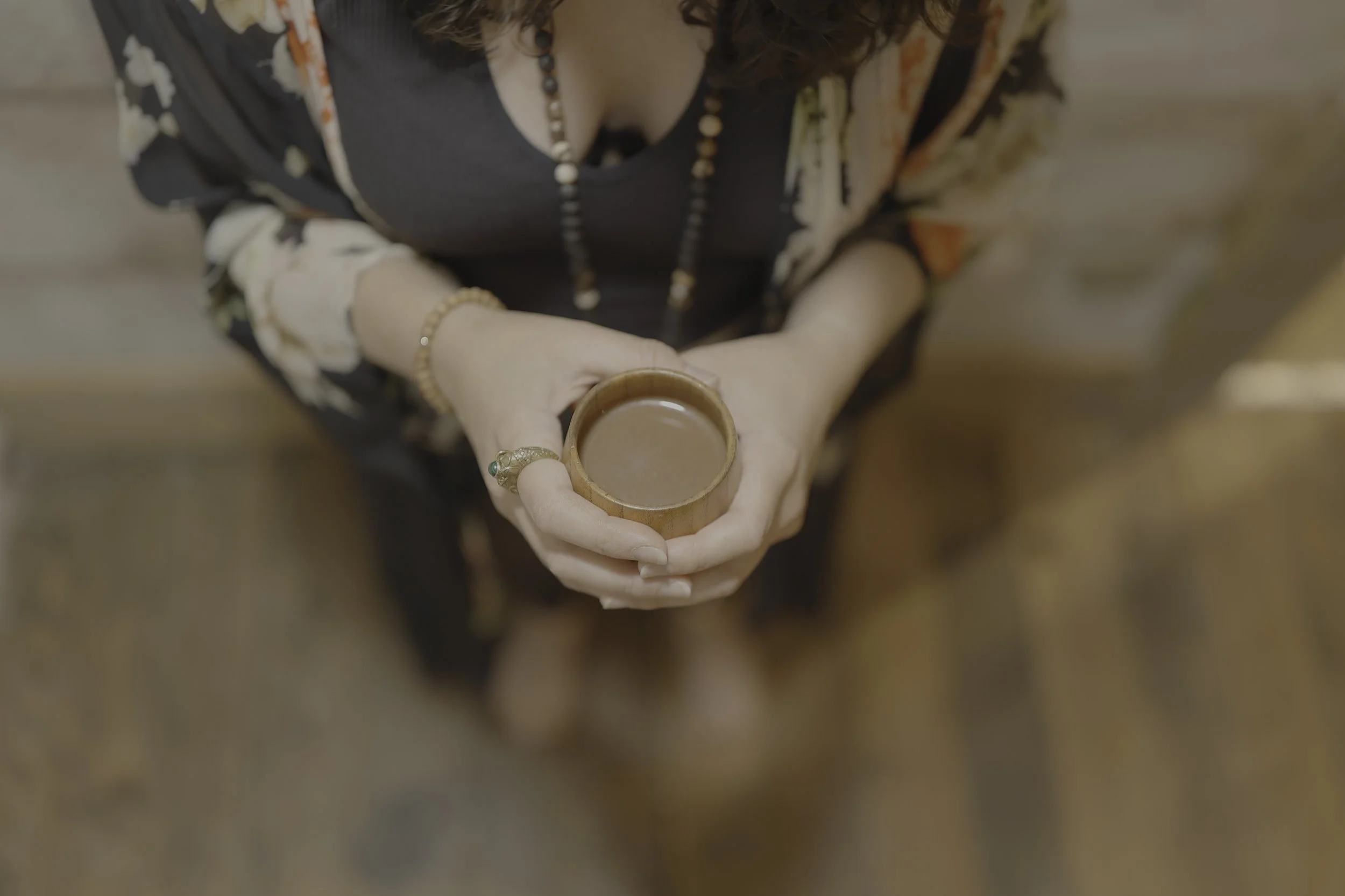 woman holding cacao in durham, CT