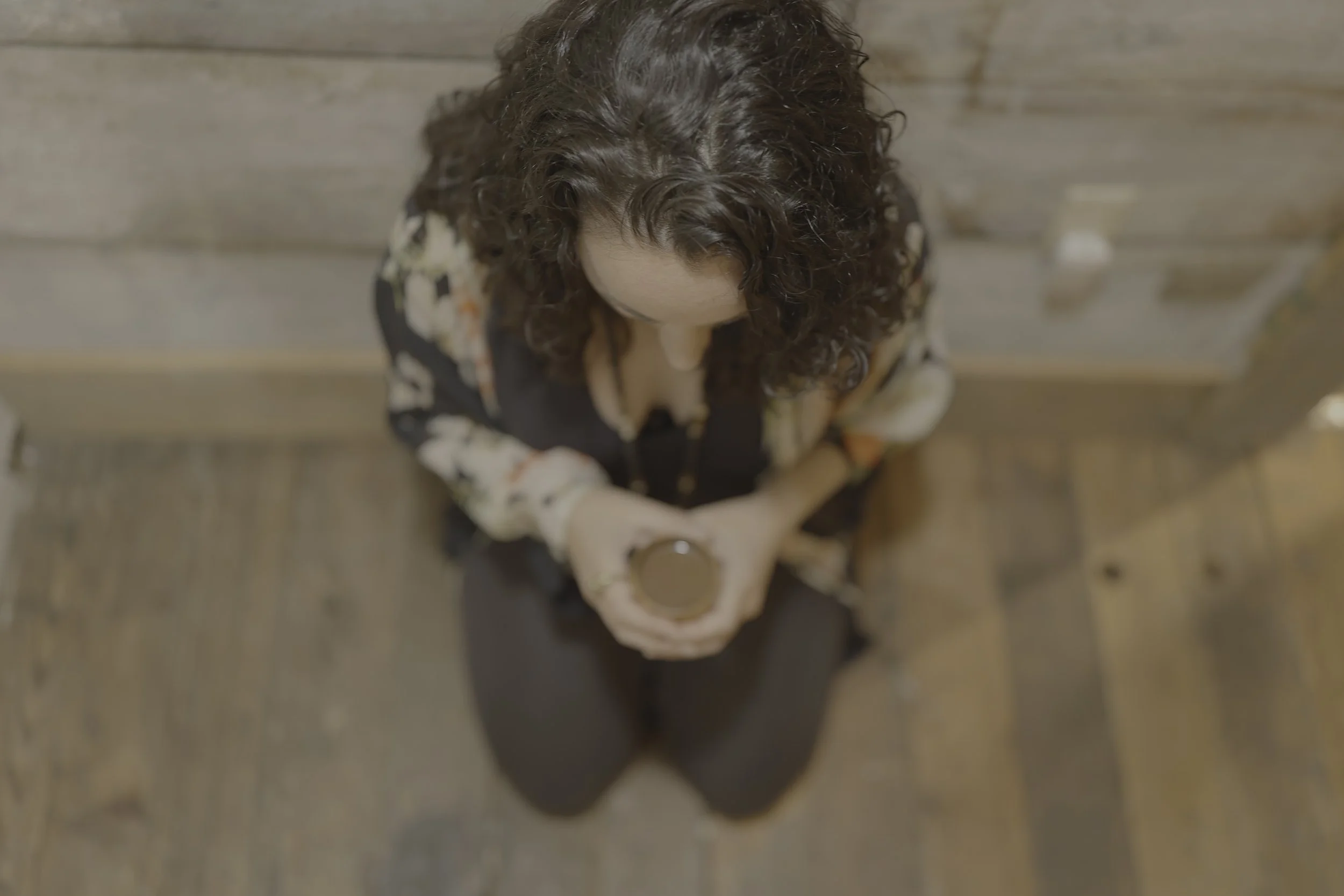 Woman holding cacao in Durham, CT