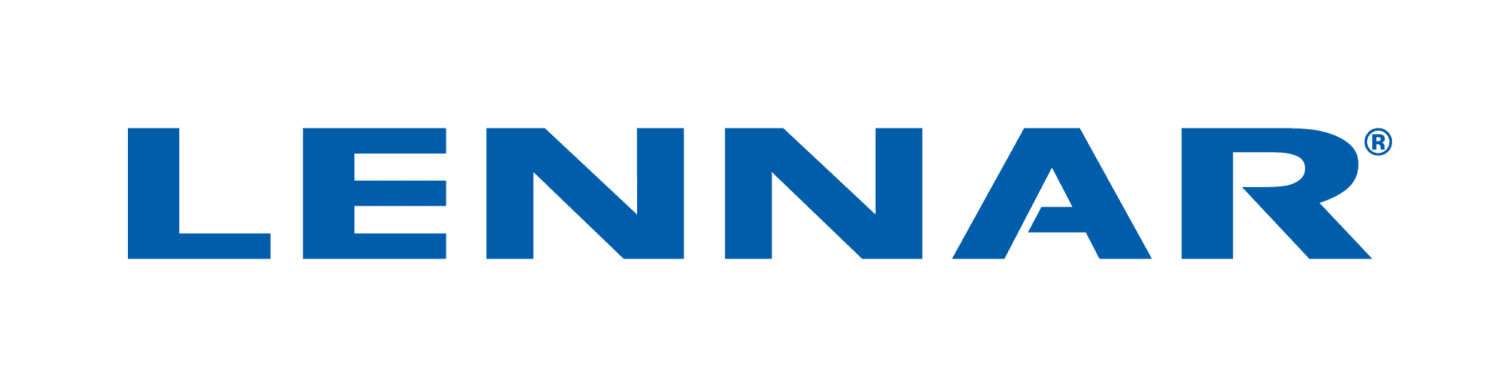 Lennar logo in blue text with a registered trademark symbol.
