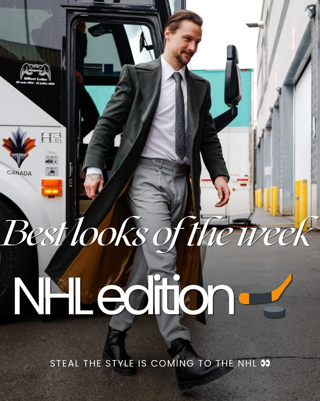 Best looks of the week NHL edition 🏒 From overcoats to wigs, they showed up. Some dressed, some debated, all delivered. Which one should I recreate? Drop it below 👇

#GameDayRunway #NHL #NHLStyle #TunnelFit #StealTheStyle