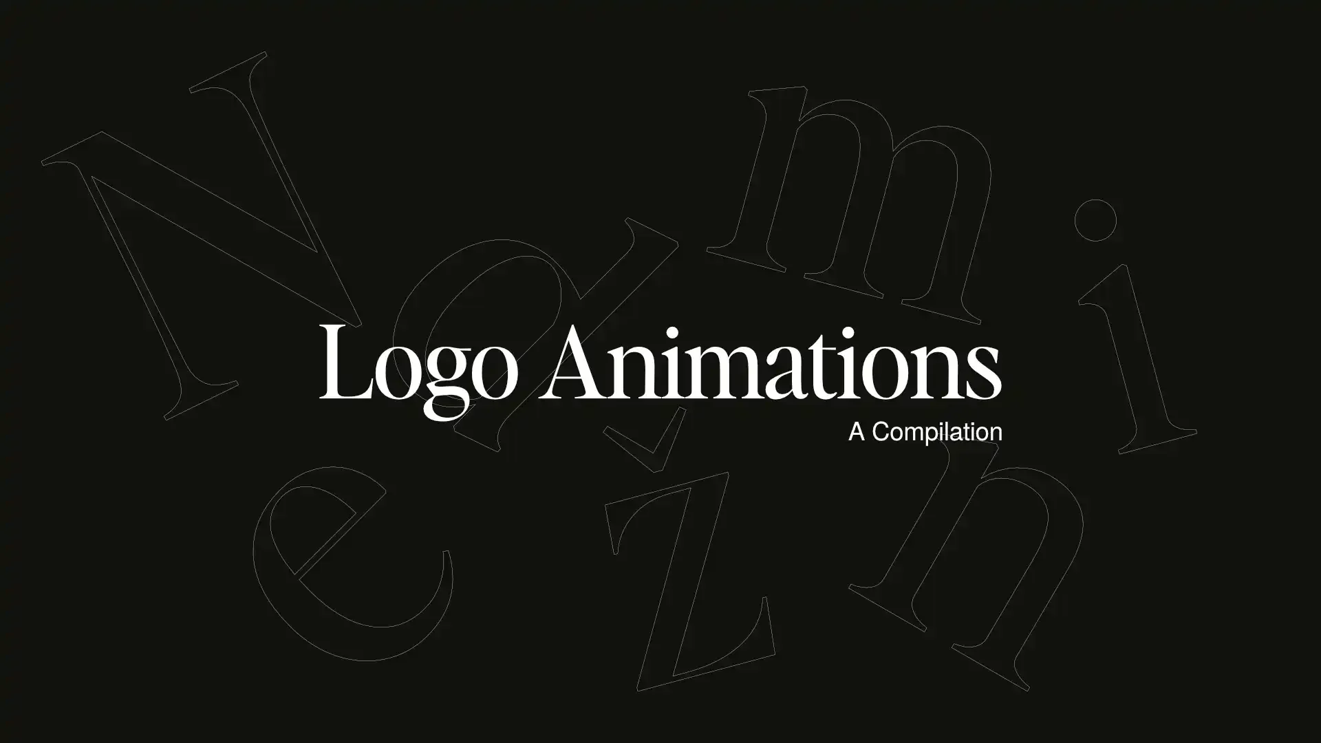 Logo Animations: A Compilation
