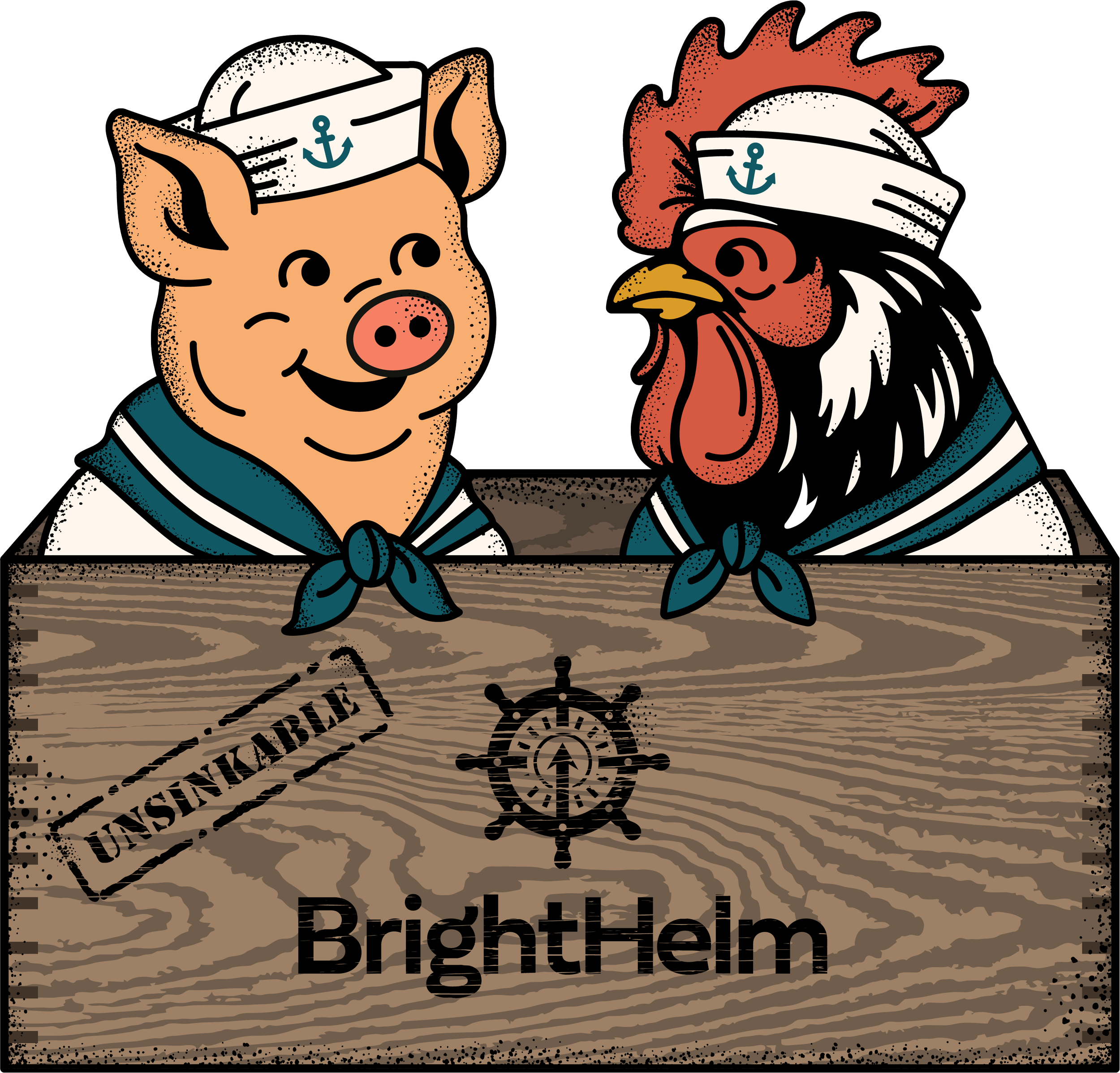 Unsinkable: Meet Plucky &amp; Hammie, BrightHelm's New Mascots
