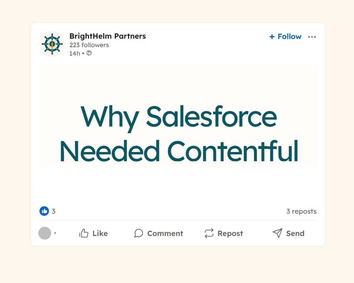 Why Salesforce Needed Contentful (and What Composable Means for You)
