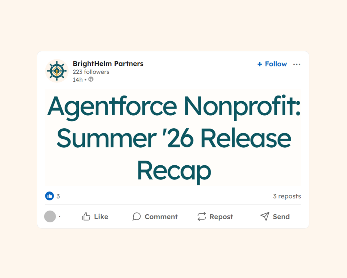 Release Readiness Recon: What's New for Nonprofits in Summer '26