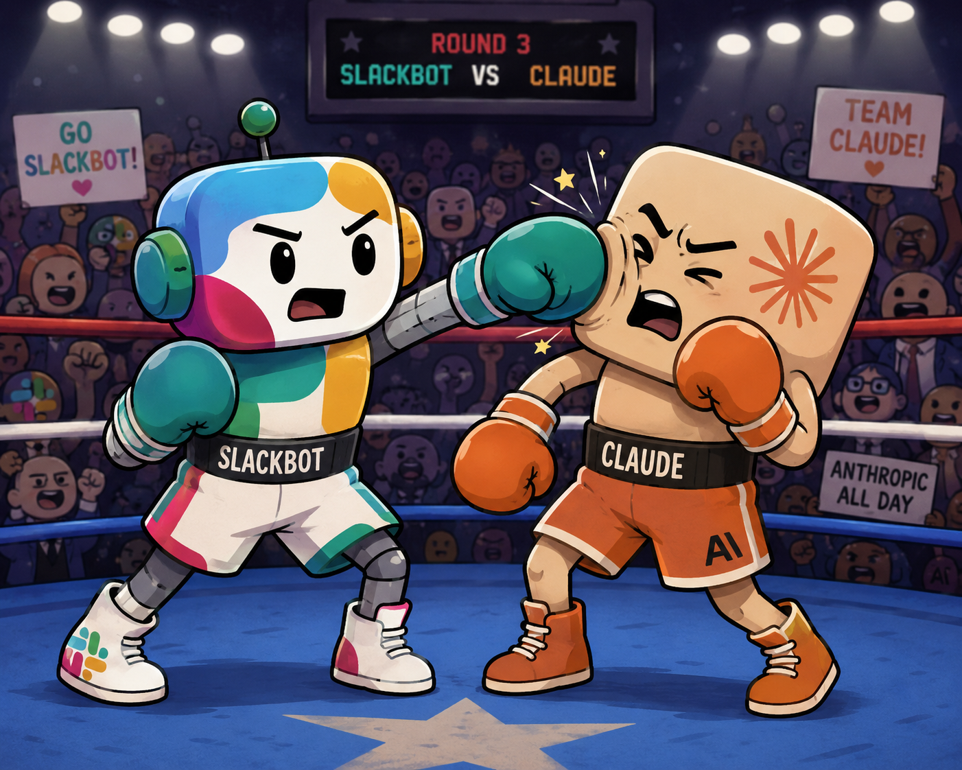 Slackbot & Claude Tag in competition for the job of your AI Assistant in Slack