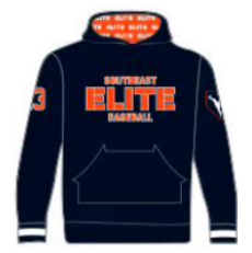 CUSTOMIZED NAVY HOODIE