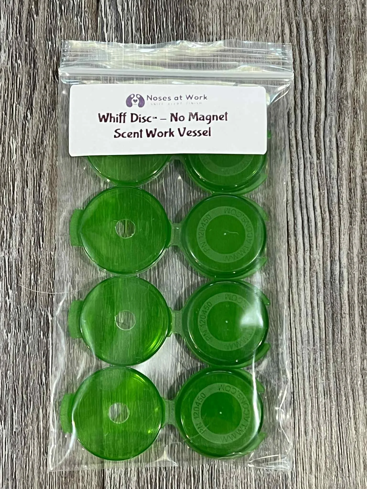 Tiny scent work hide container for dog nose work, portable hinged vessel for odor searches