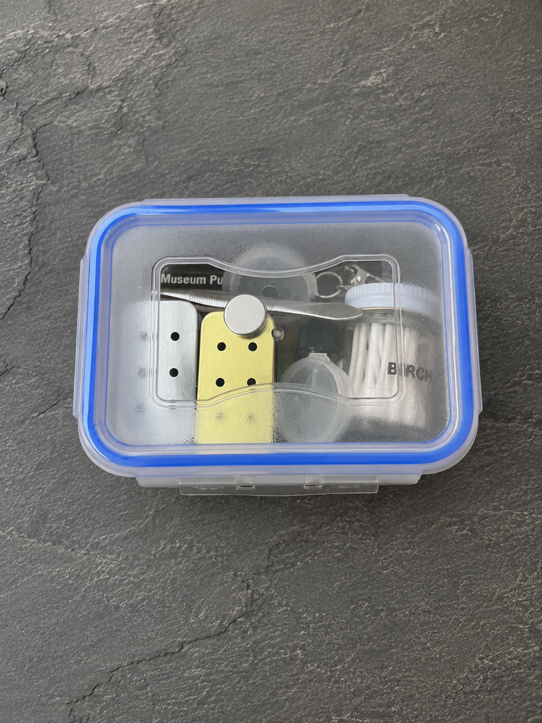 Complete Birch scent work starter kit with Birch essential oil, scented Q-tips and training accessories for AKC Scent Work