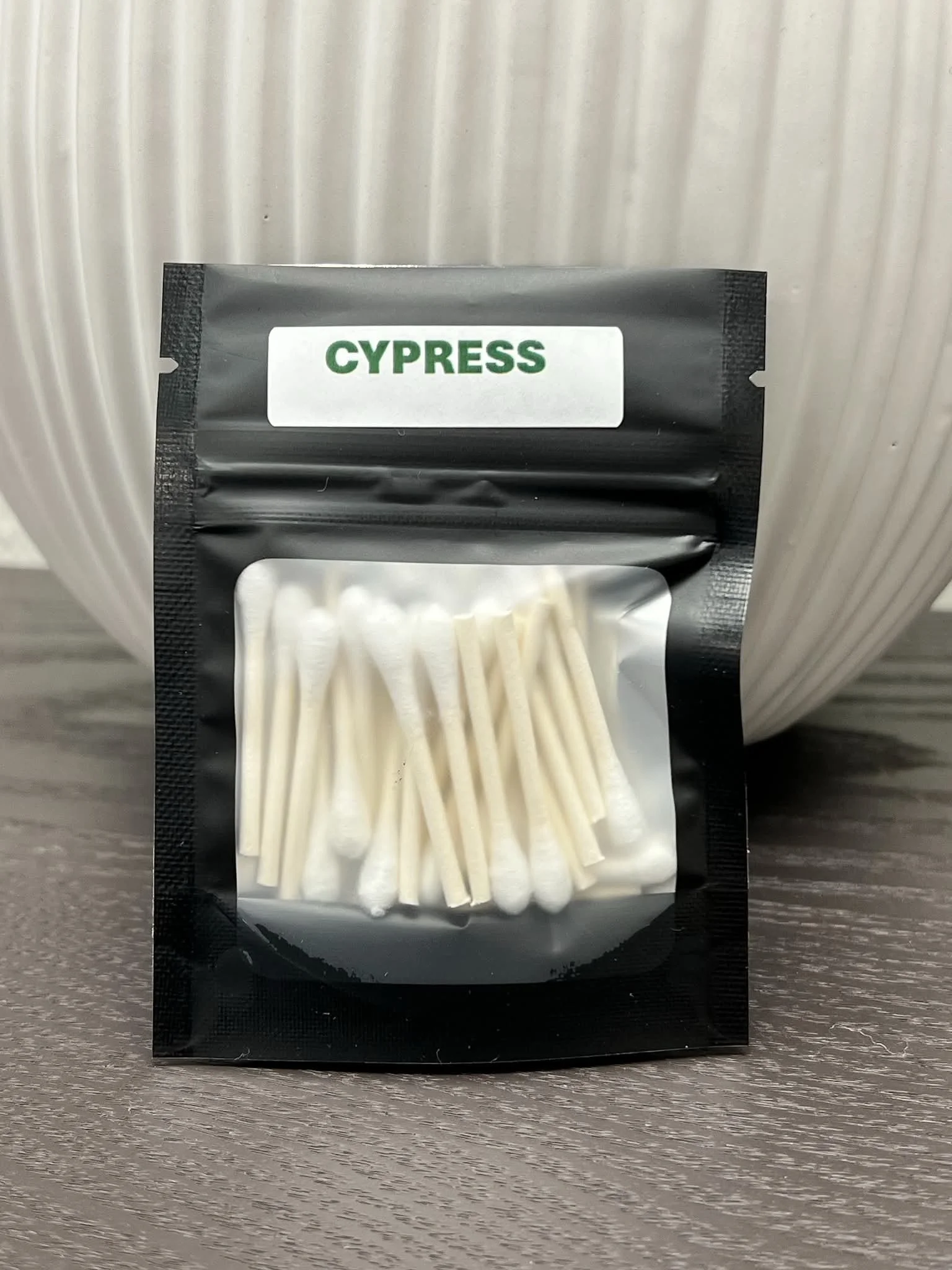 Cypress pre-scented Q-tips for Scent Work and Nose Work