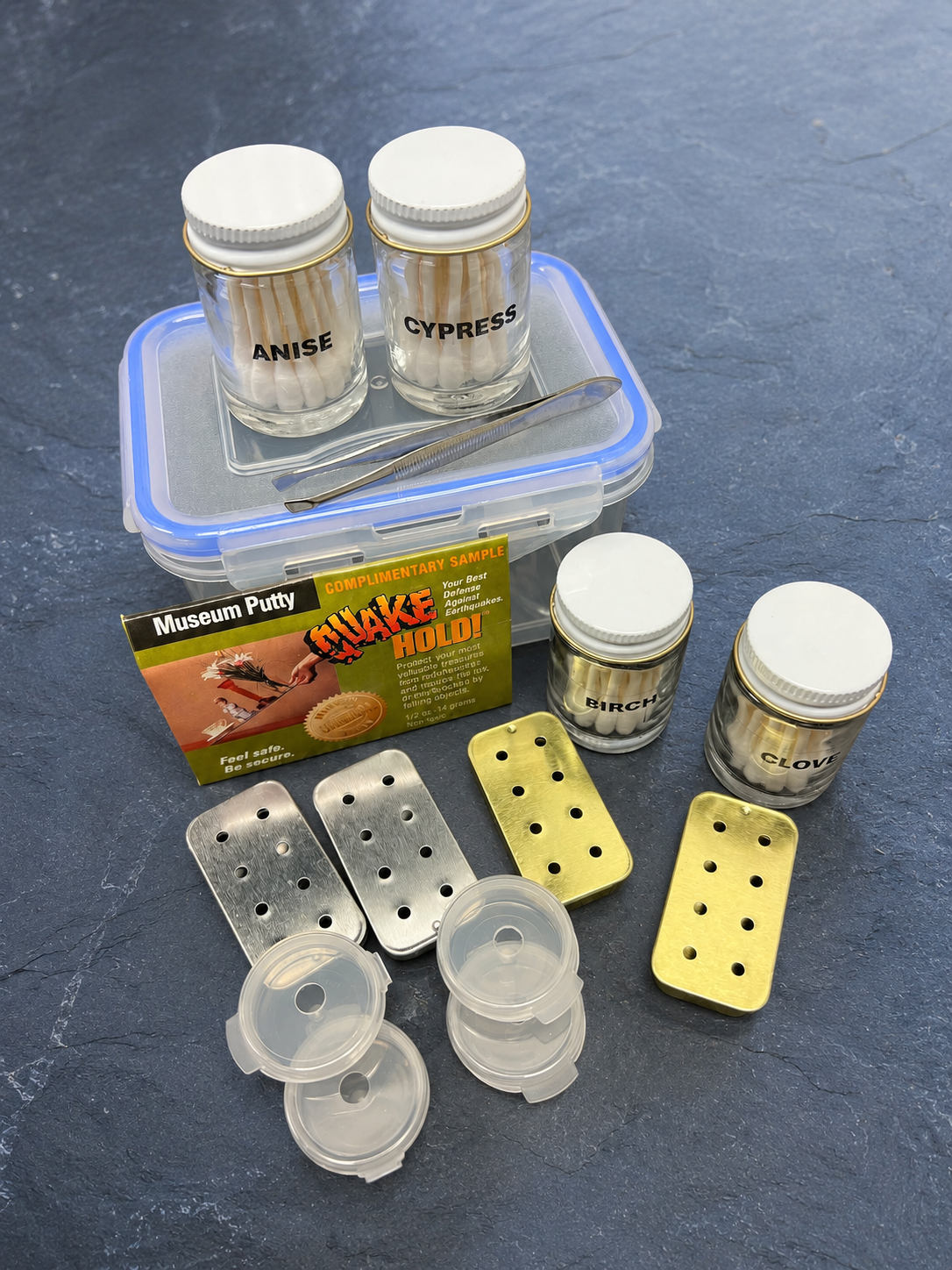 Beginner AKC and C-WAGS scent work kit with prepared target odors and everything needed to start training