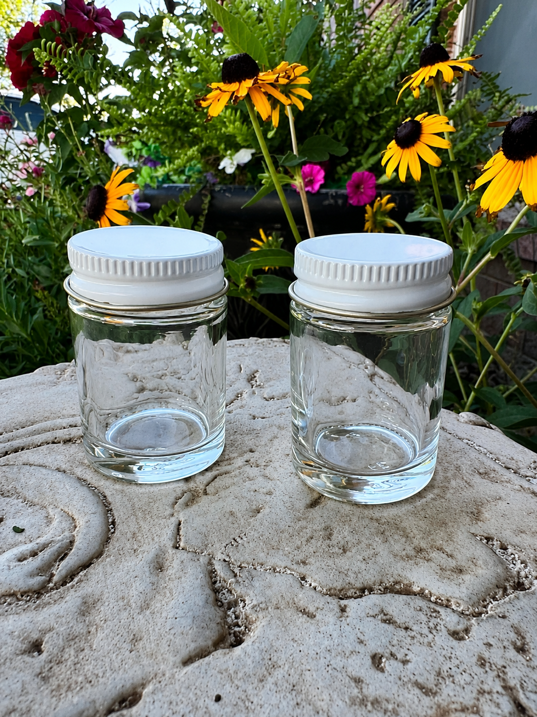 Durable glass odor storage jar with a secure metal lid for scent work, nose work, and detection training