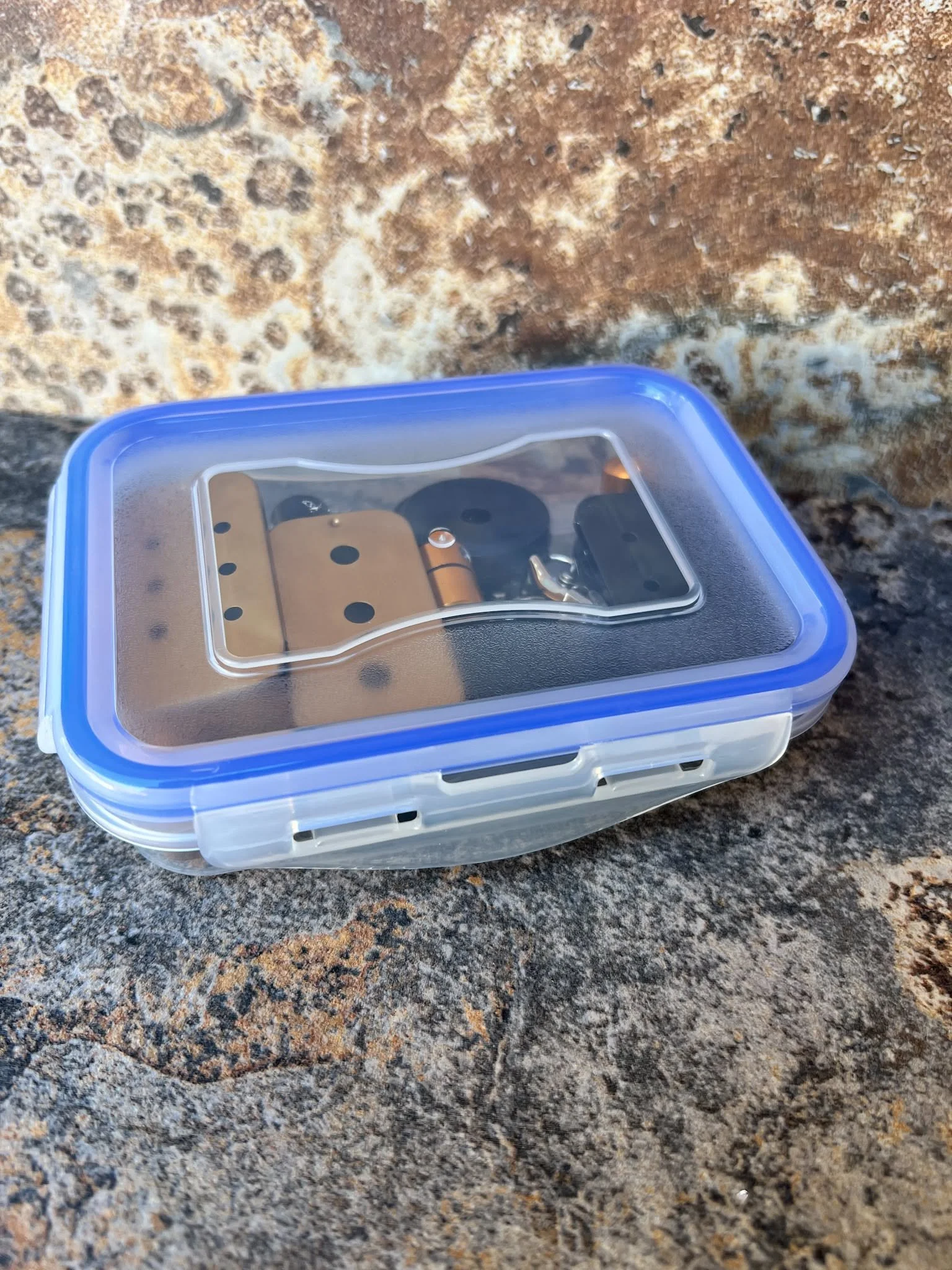 Black & Gold nose work kit with 3- and 6-hole slider tins, hanging hides, and single- and two-hole Nano hides.