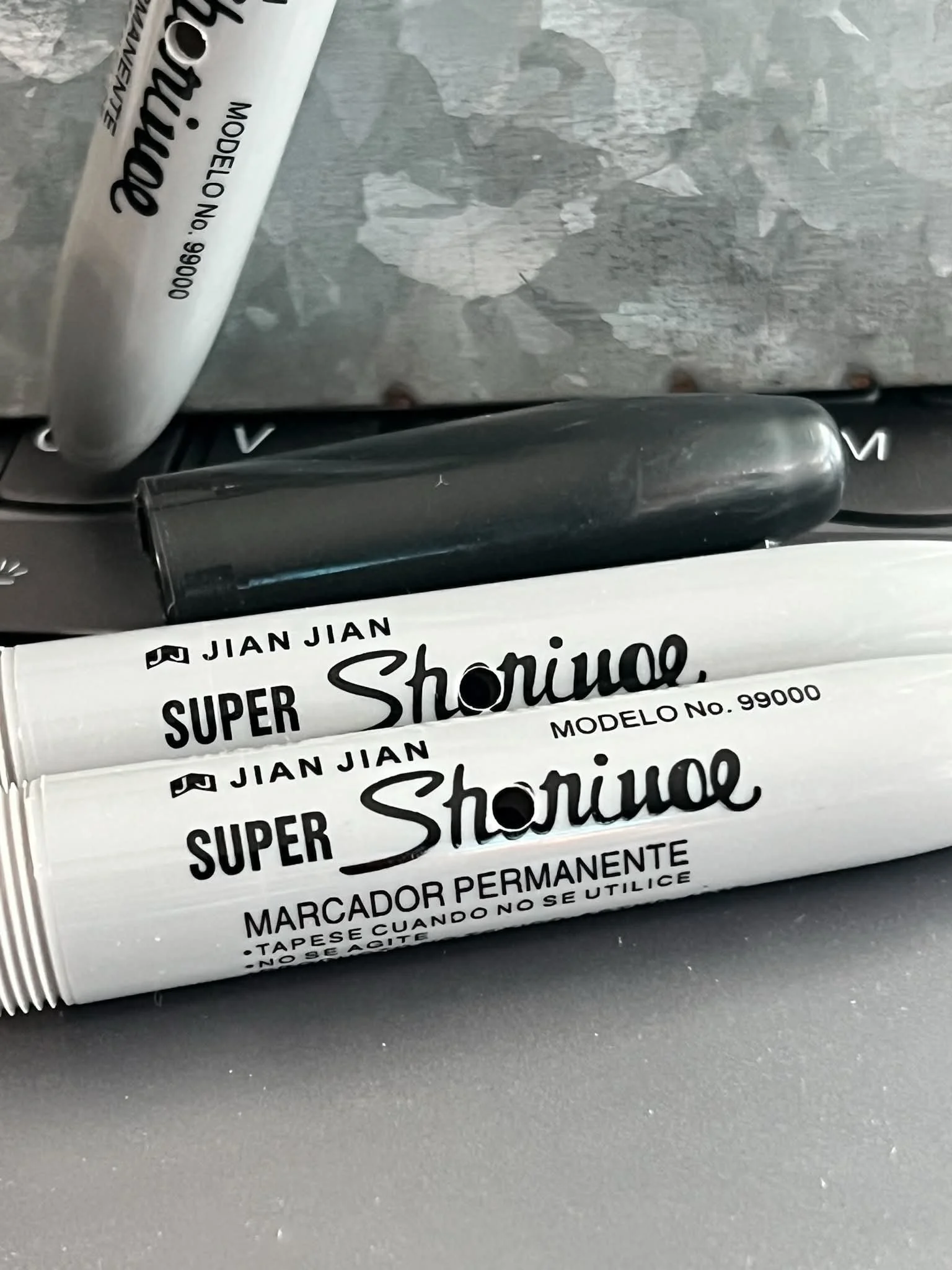 Fake Sharpie Hides are realistic scent work containers designed for nose work, interior searches, and scent detection dog training. Two venting holes allow odor to escape during training.