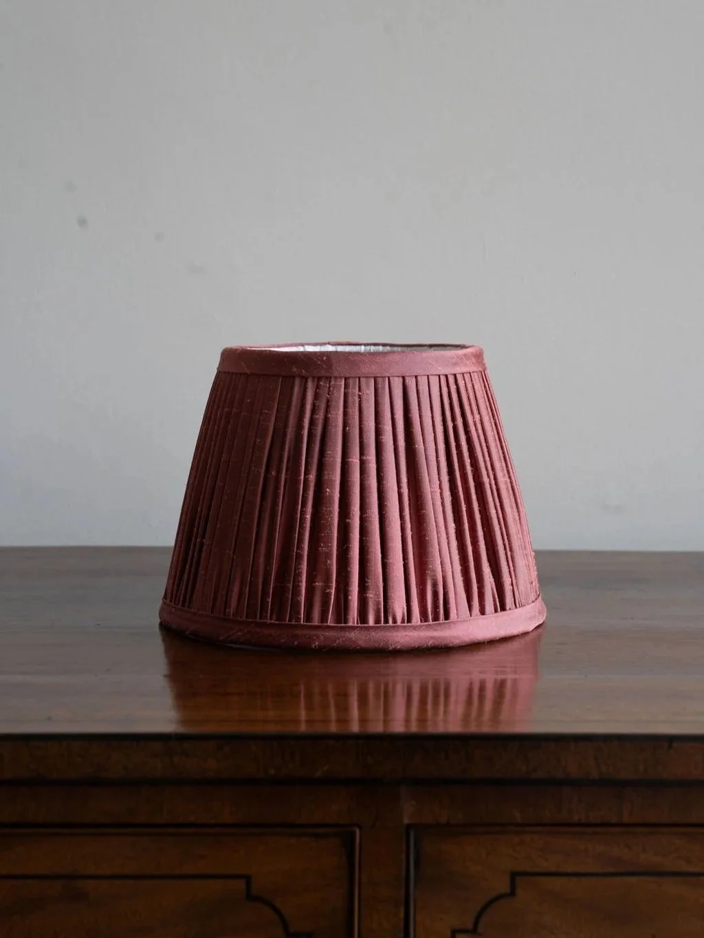 8" Coral Silk Dupion Lampshade