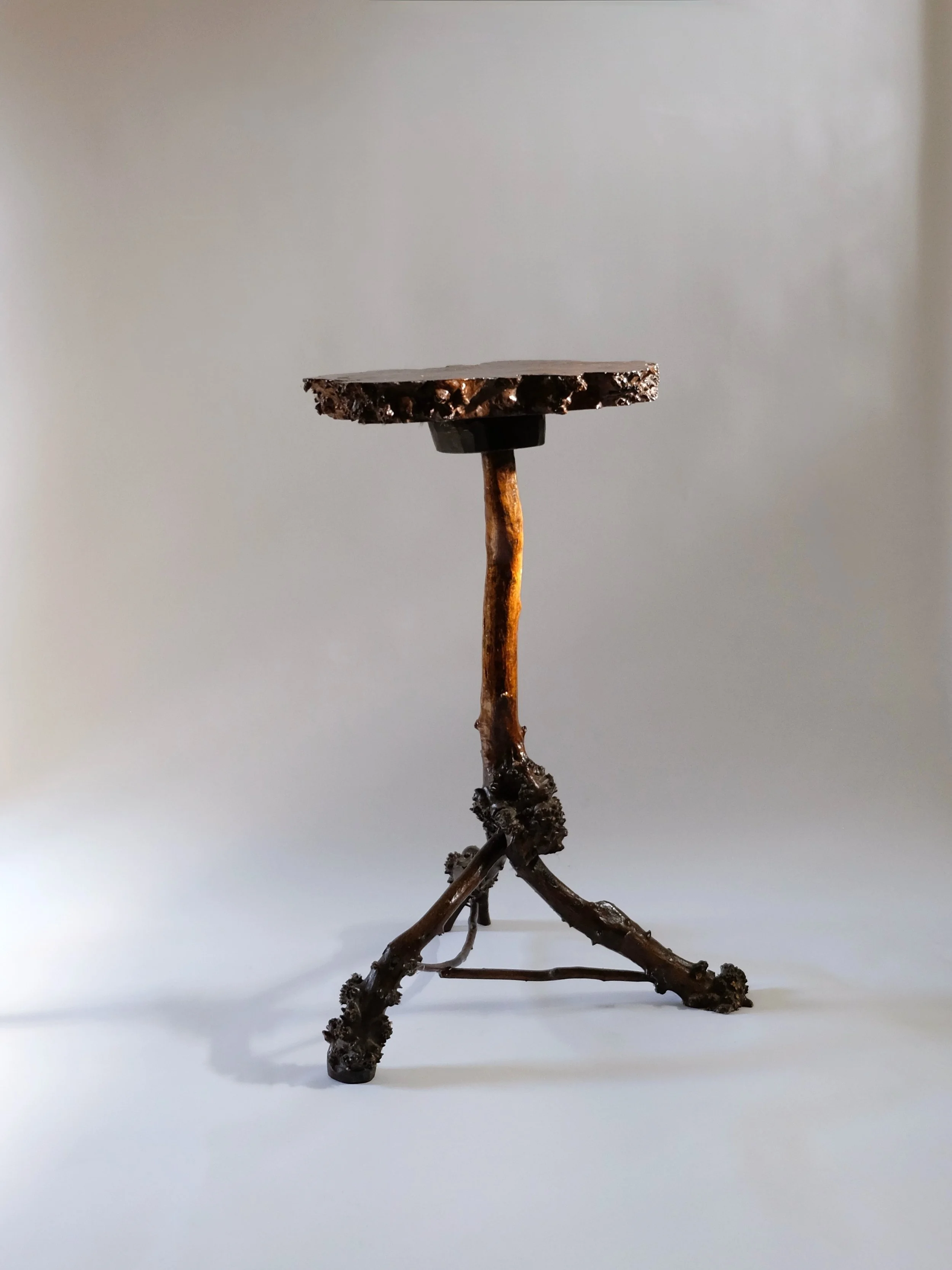 Burl Side Table
