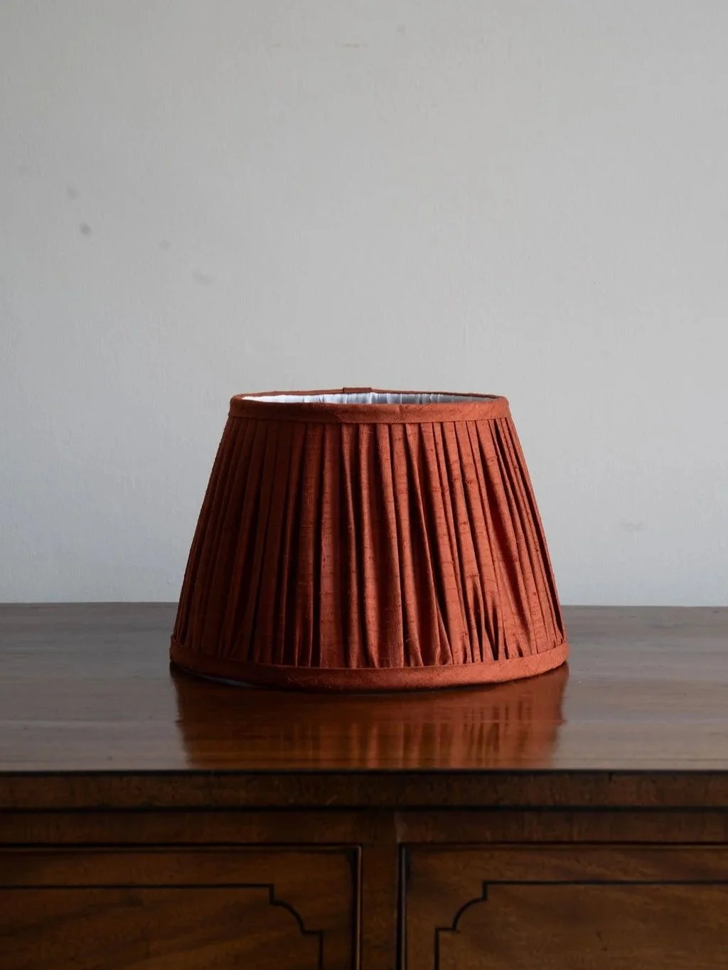 10" Terracotta Silk Dupion Lampshade
