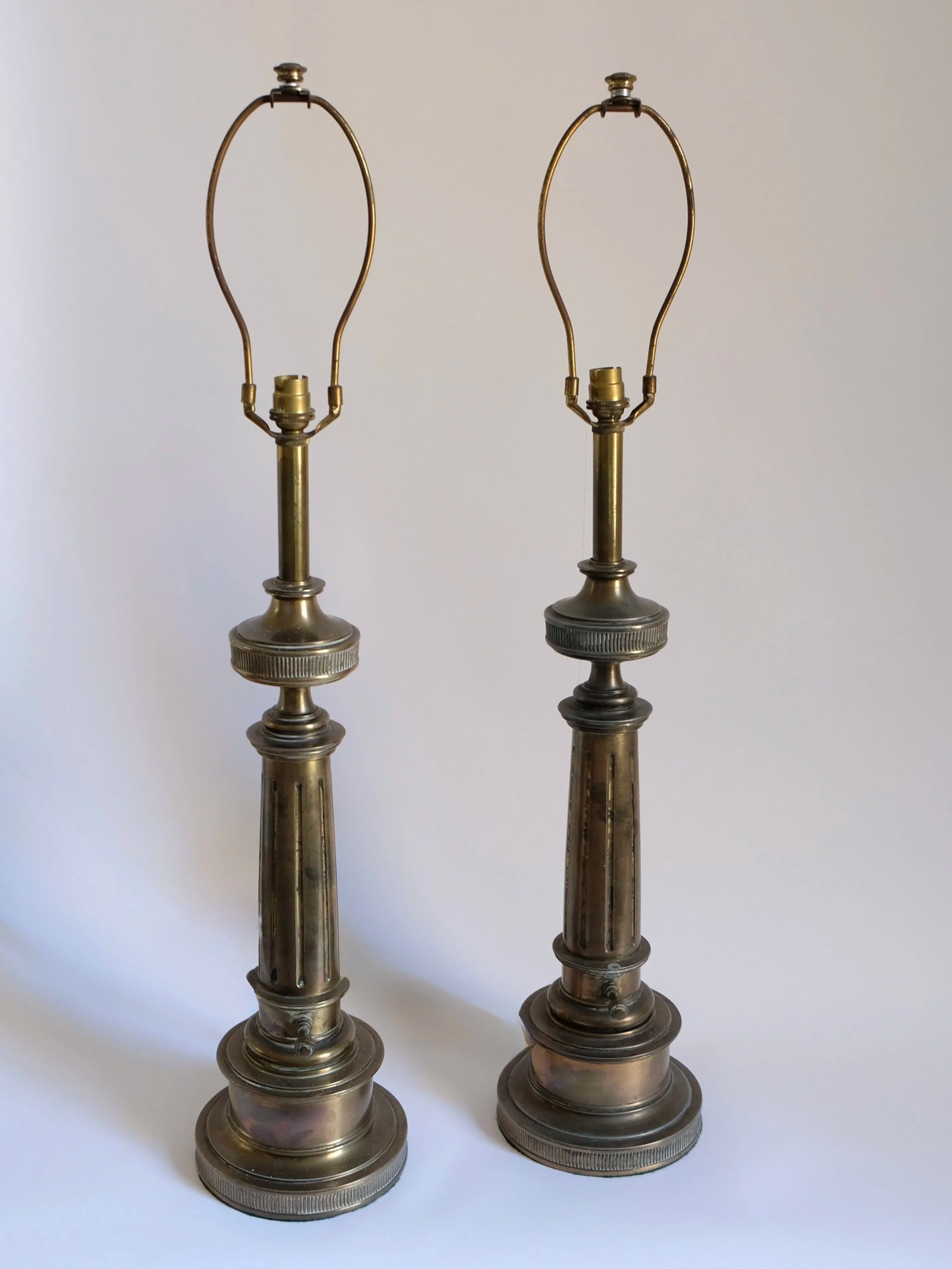 Pair of Brass Table Lamps