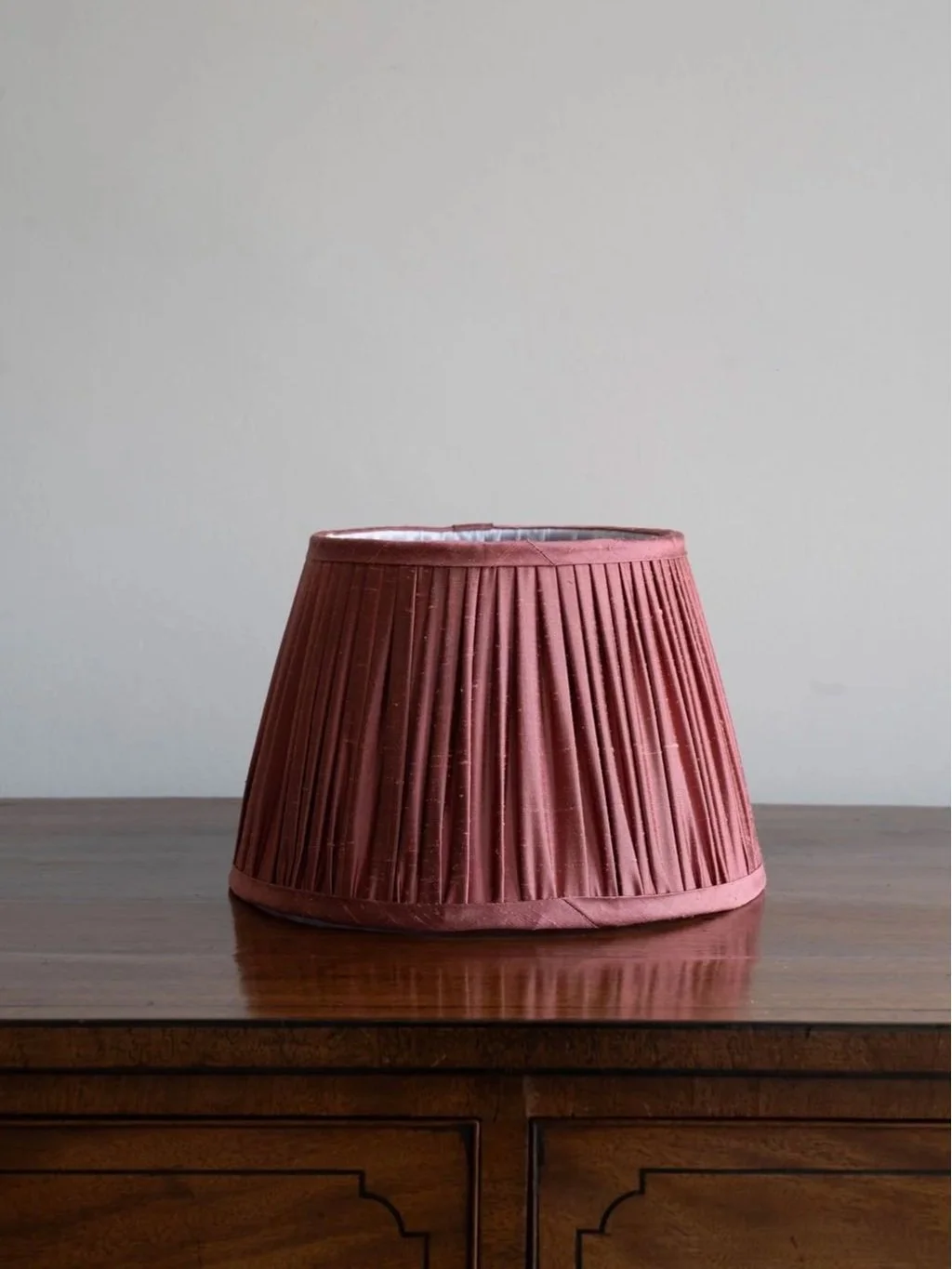 8" Coral Silk Dupion Lampshade