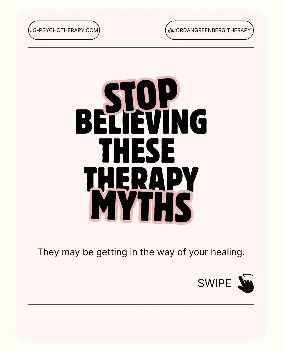 Many of my clients and friends come to me with questions about therapy. Here are some of my thoughts! 

If you have your own questions or concerns about starting therapy, reach out and we can talk about it.

#therapy #mentalhealth #therapymyths #heal