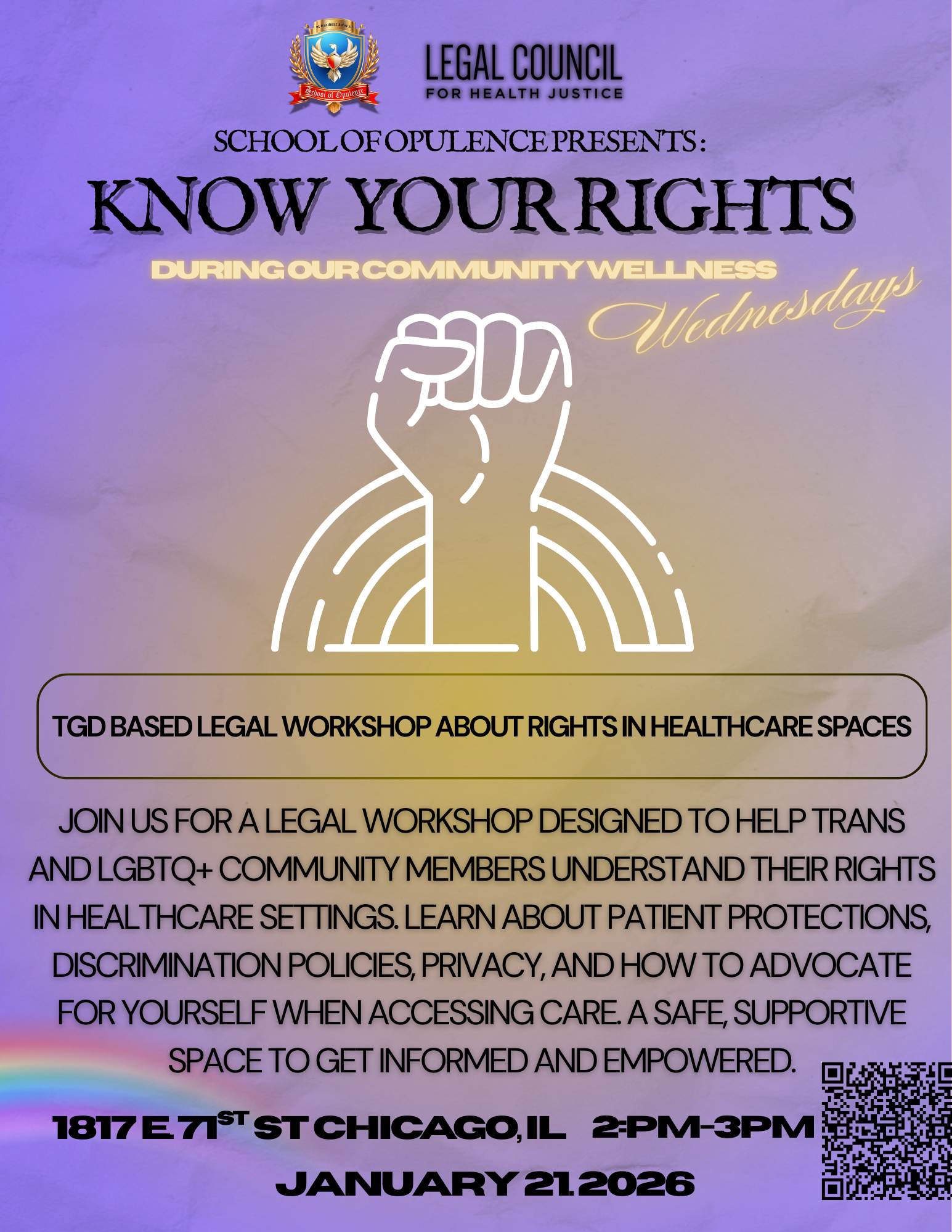 IL Pride Connect: Know Your Right Legal Workshop 