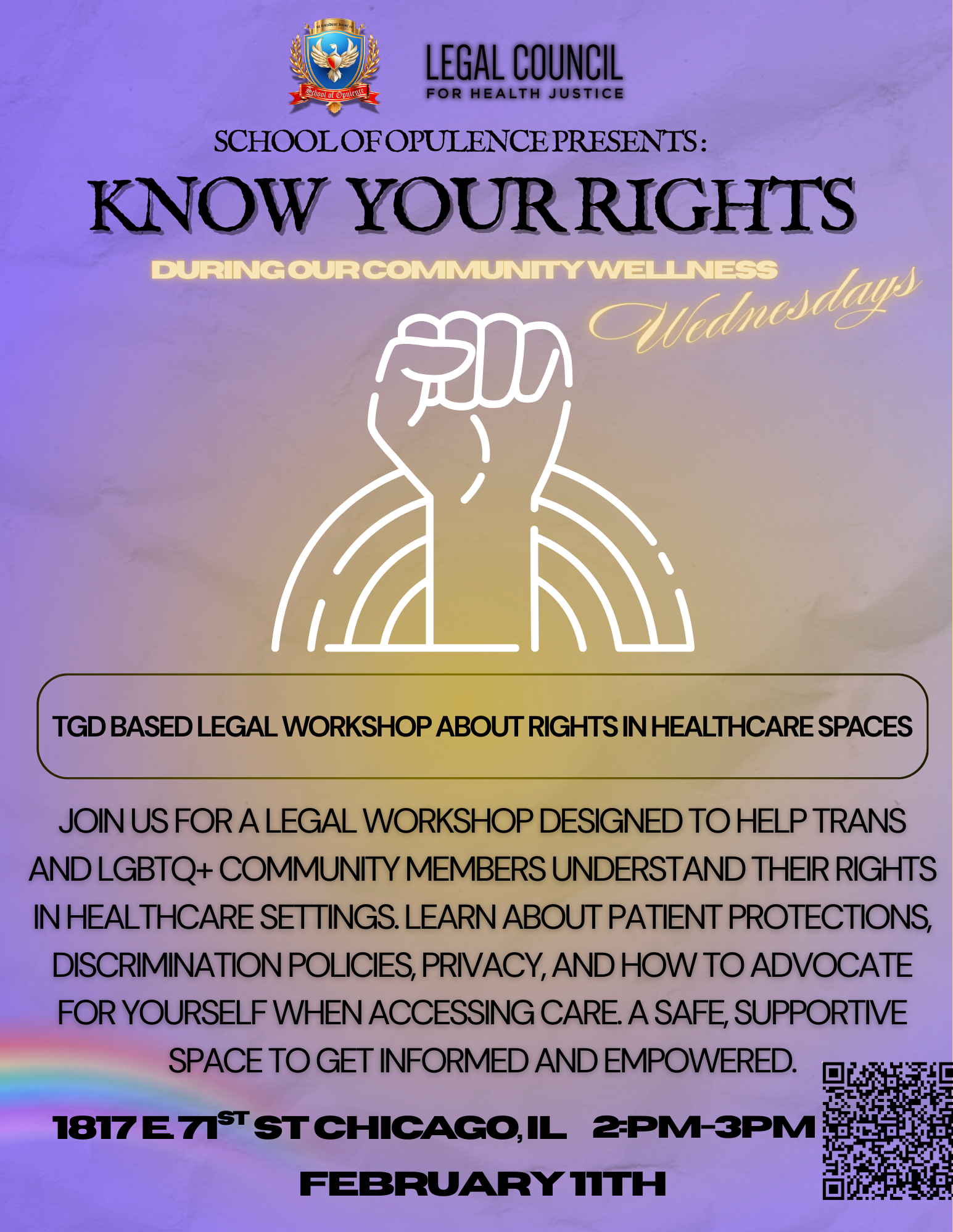 IL Pride Connect: Know Your Right Legal Workshop 