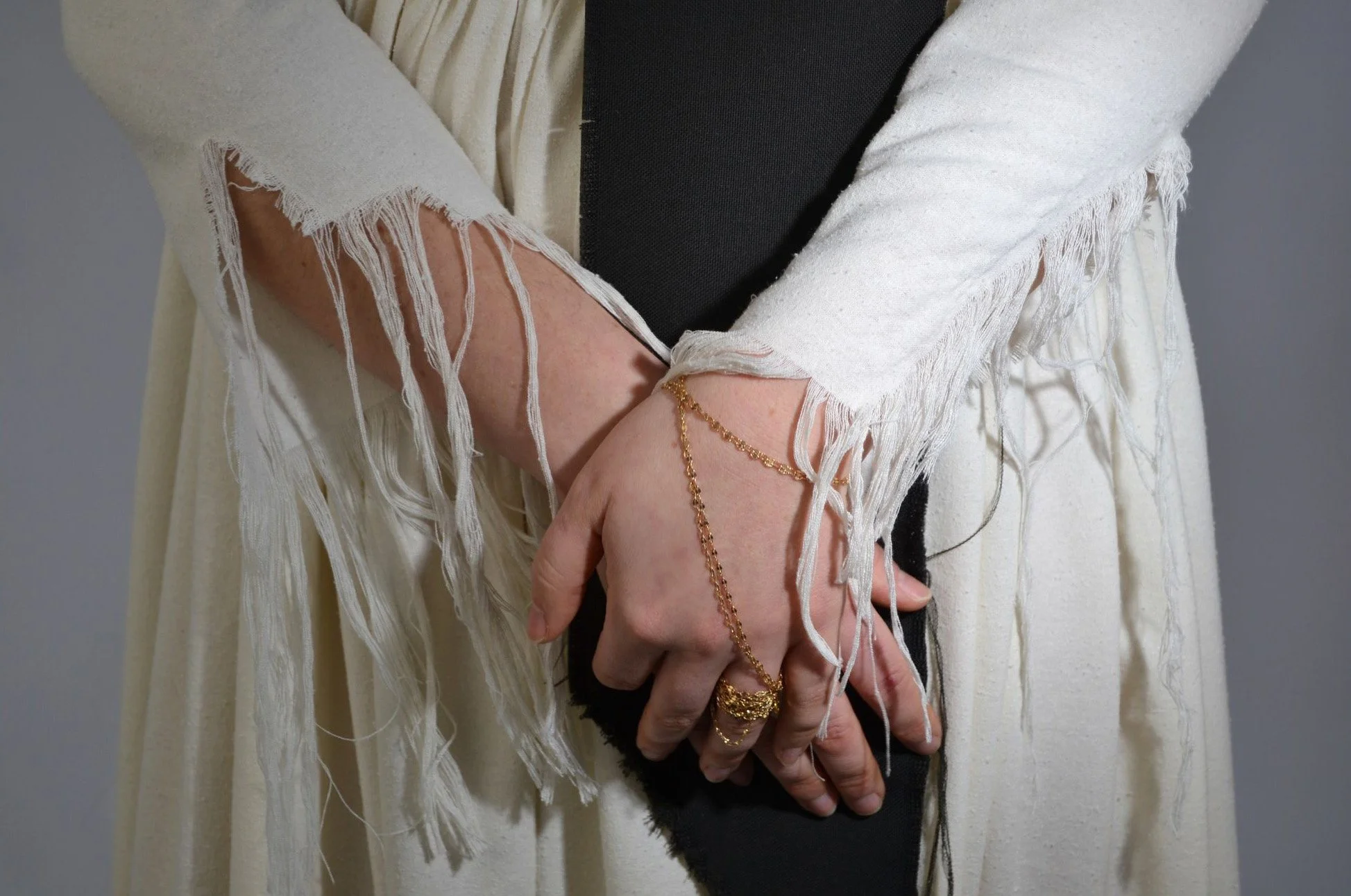 Compromise (bride)
Silk noil, wool suiting, 2025