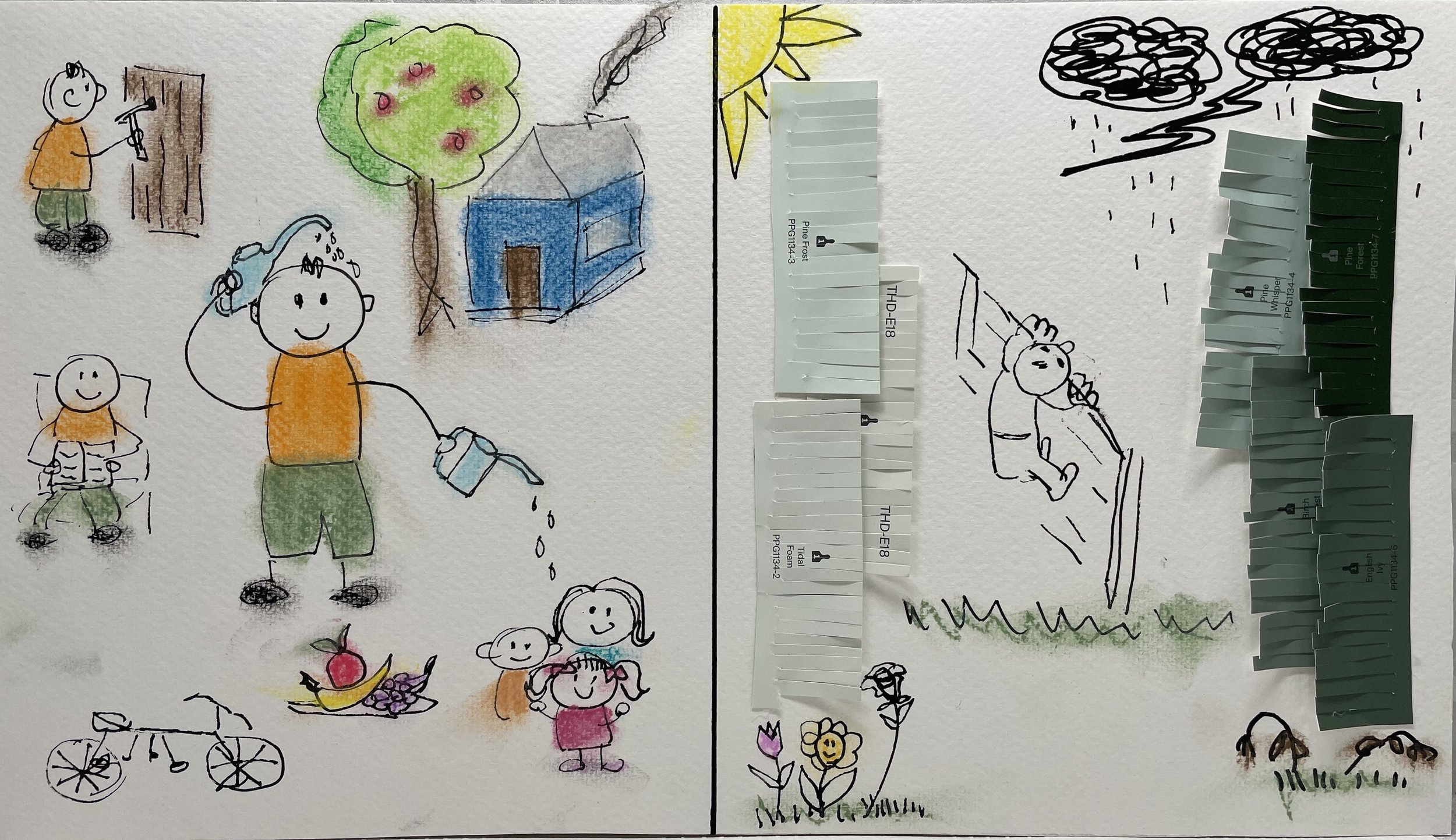 Art Piece from the Prompt: "The Grass Is Always Greener on the Other Side."