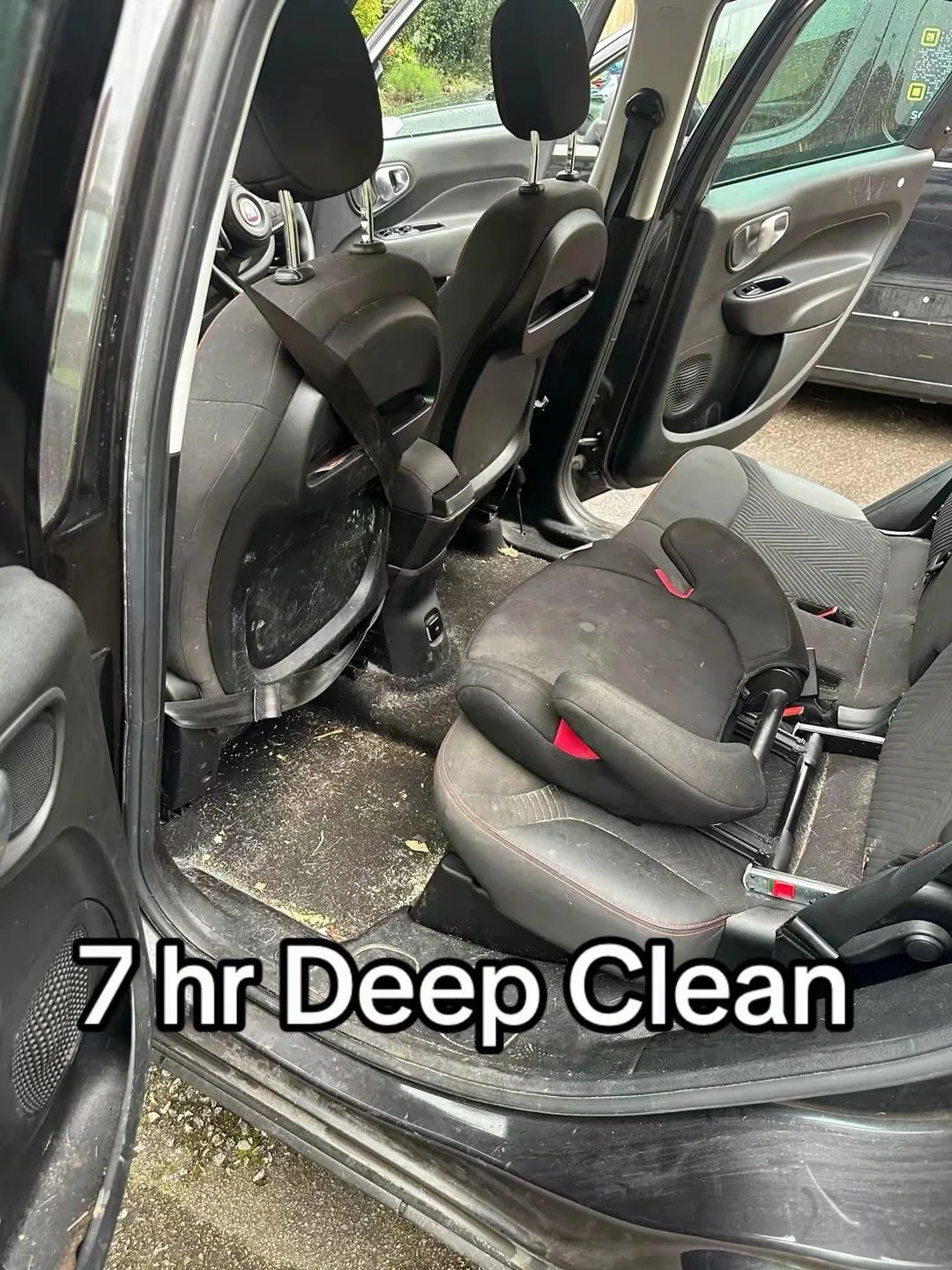 Full Valet With Add-ons for: 

&bull; Full Interior Steam, Shampoo &amp; Extraction
&bull; Extreme Pet Hair Removal 

#valeting #detailing #deepcleansing #mobilevaleting #carcleaning