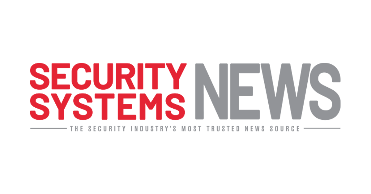 Logo for Security Systems News with red and gray text, tagline 'The security industry's most trusted news source'.