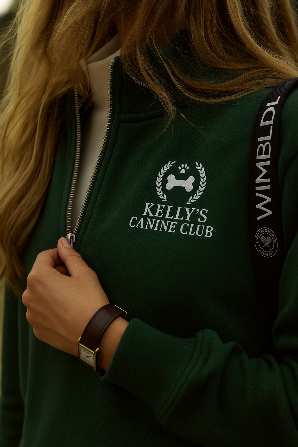 Kelly Canine Club Zip Hoodie
