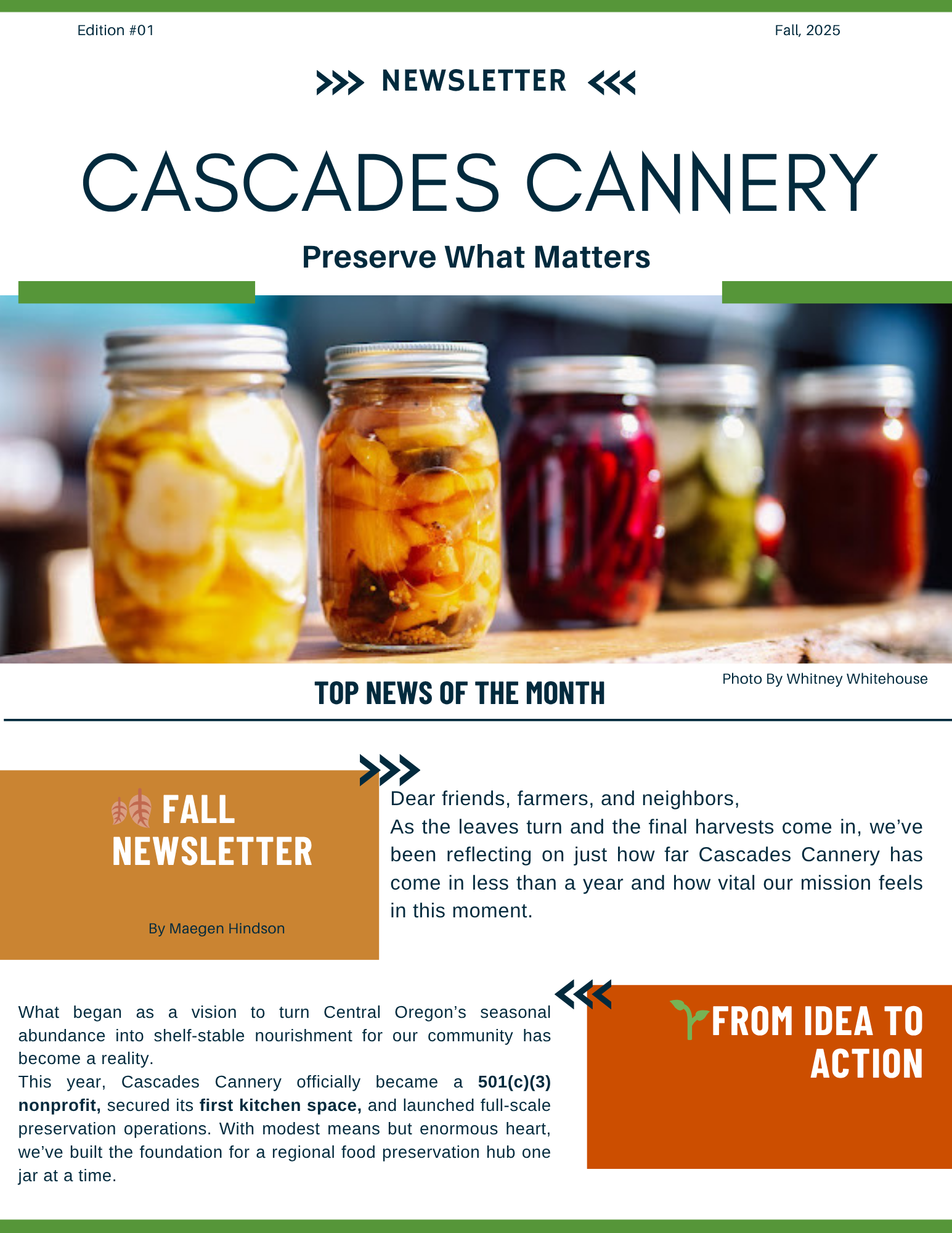 2025 Fall Newsletter