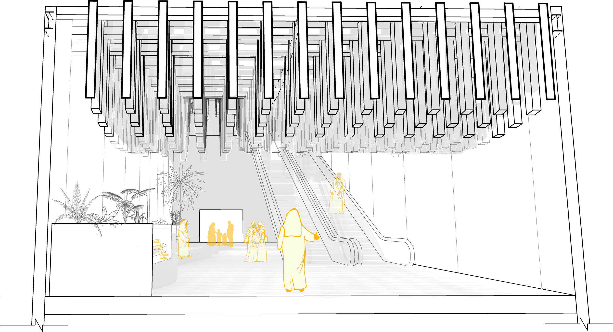 second Floor | Mall Level | Perspective