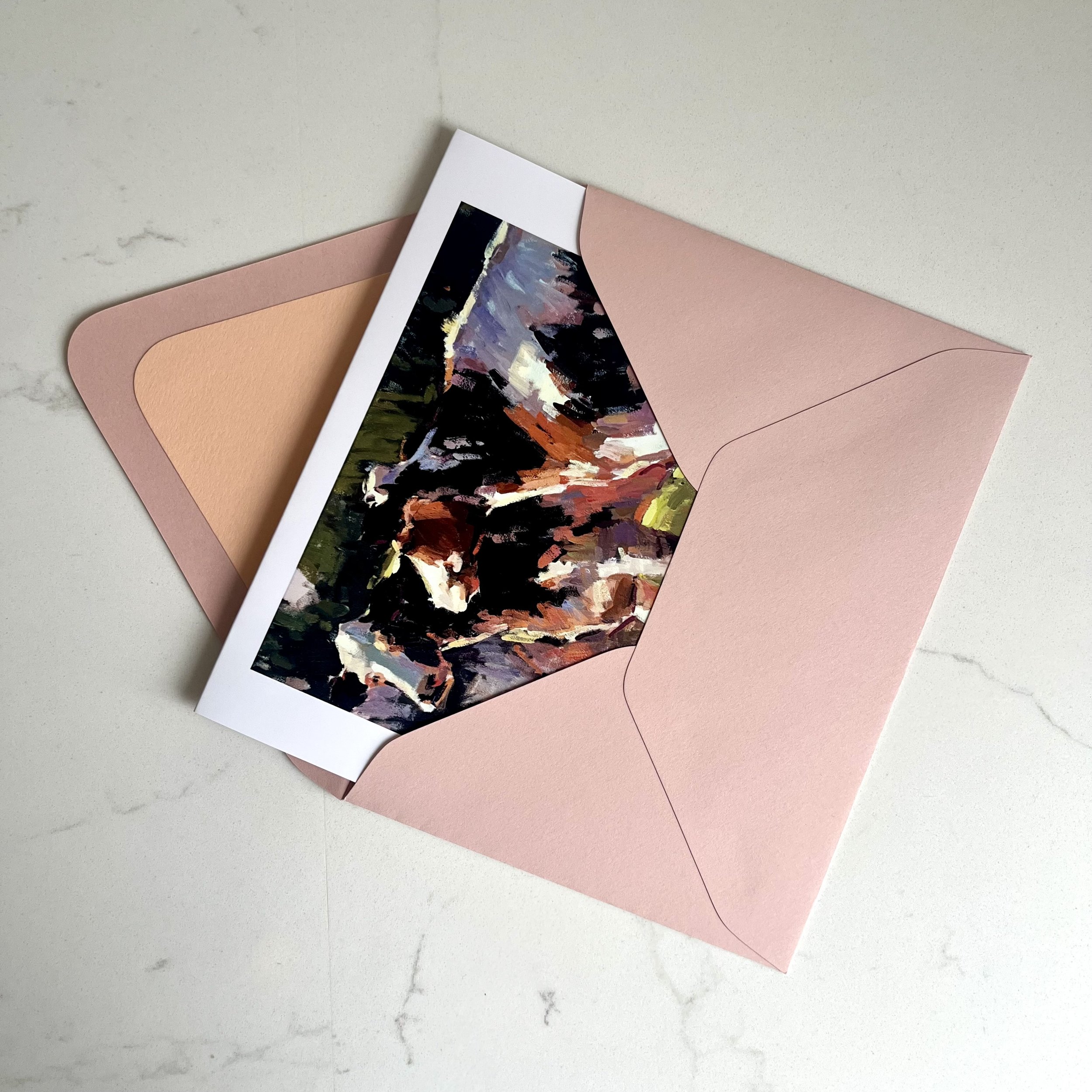 April Conversations 5x7 Card (Single w Color Envelope)