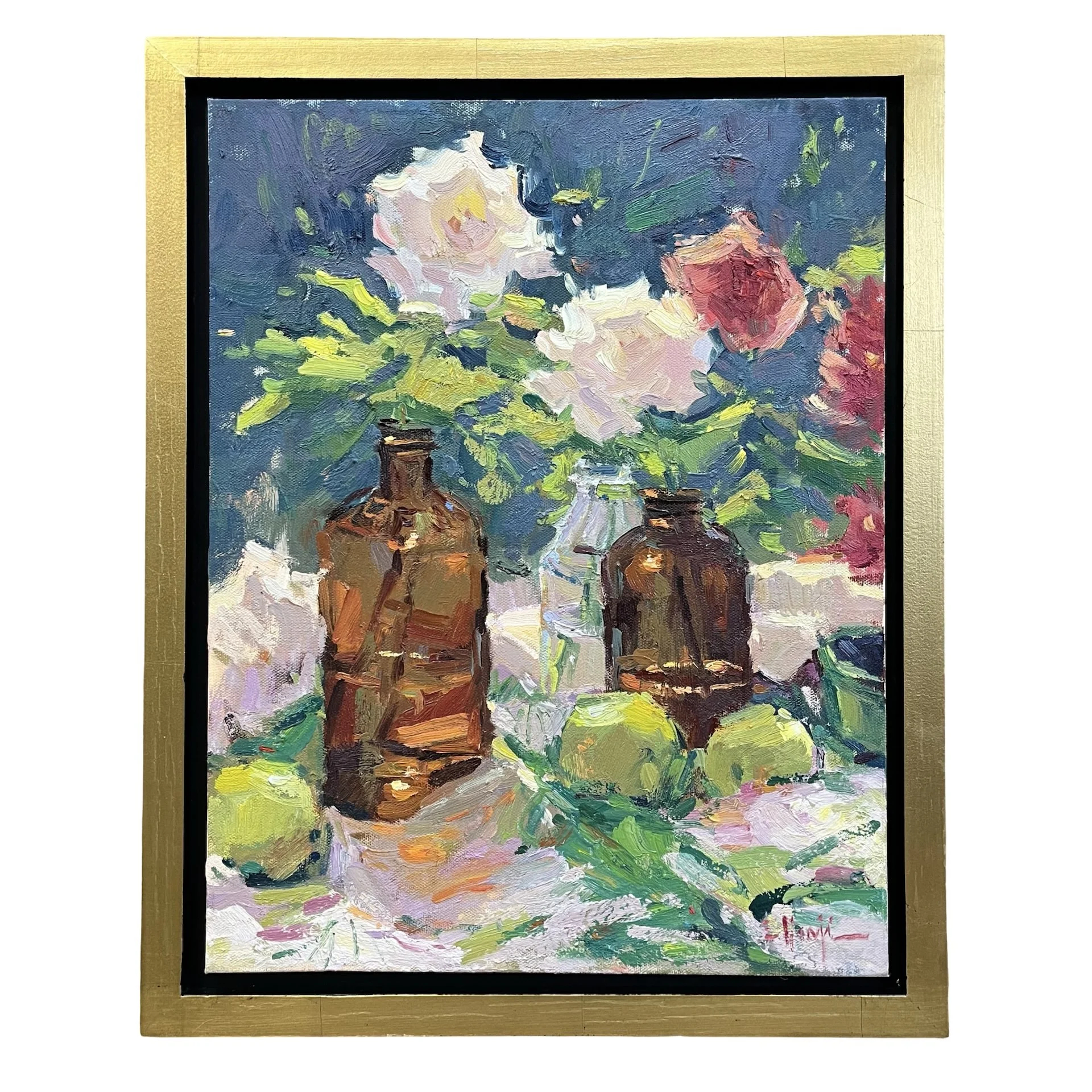 Still Life with Amber Bottles