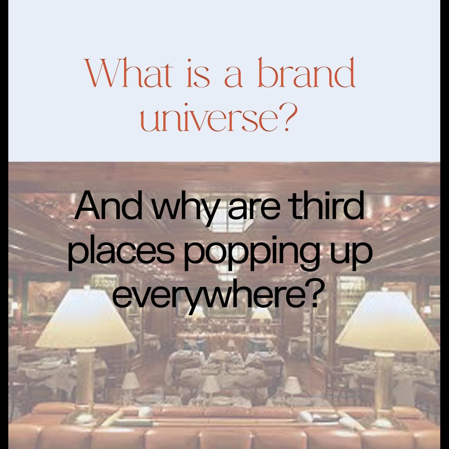 A brand universe is the full representation of a brand&rsquo;s ethos - its purpose and values, visual identity and aesthetic, voice, breadth of products and services, and the ultimate encapsulation of a brand&rsquo;s story.

Brands are creating third