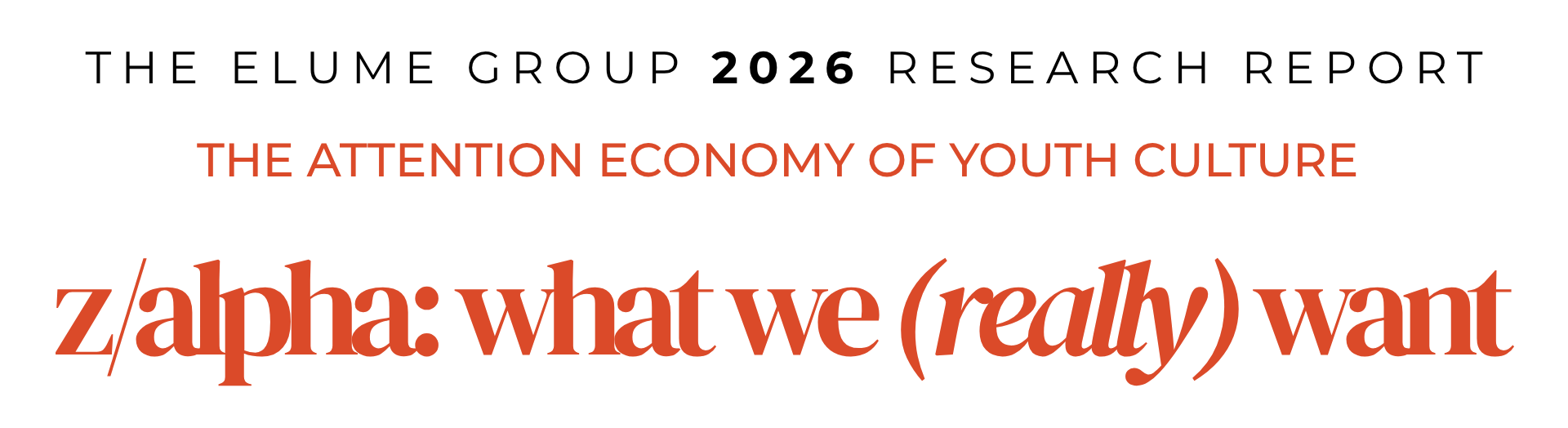 Text on black background reading: "The Attention Economy of Youth Culture z/alpha: what we (really) want".